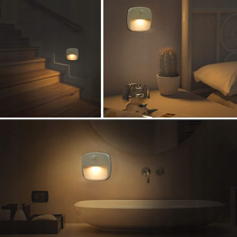 BATTERIES LAMP MOTION SENSOR WIRELESS LED 3 PACK Manufacturer code Lampka nocna z czujnikiem ruchu, 3 sztuki