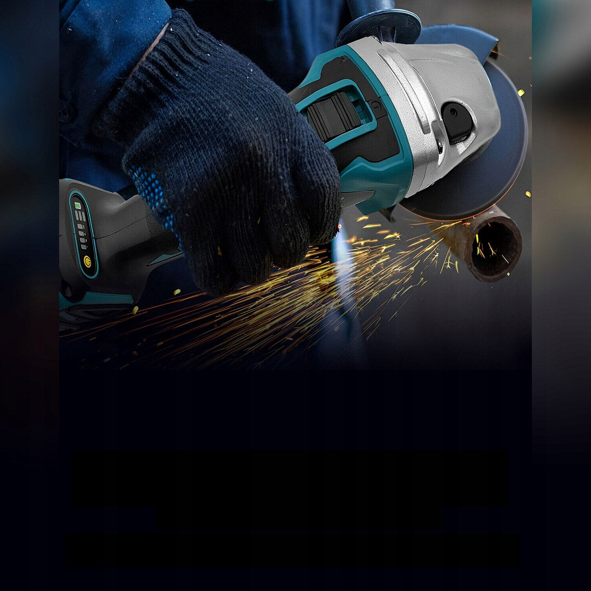 BATTERY ANGLE GRINDER for Makita BATTERY 18V 125mm 1100W Supply voltage 21 V