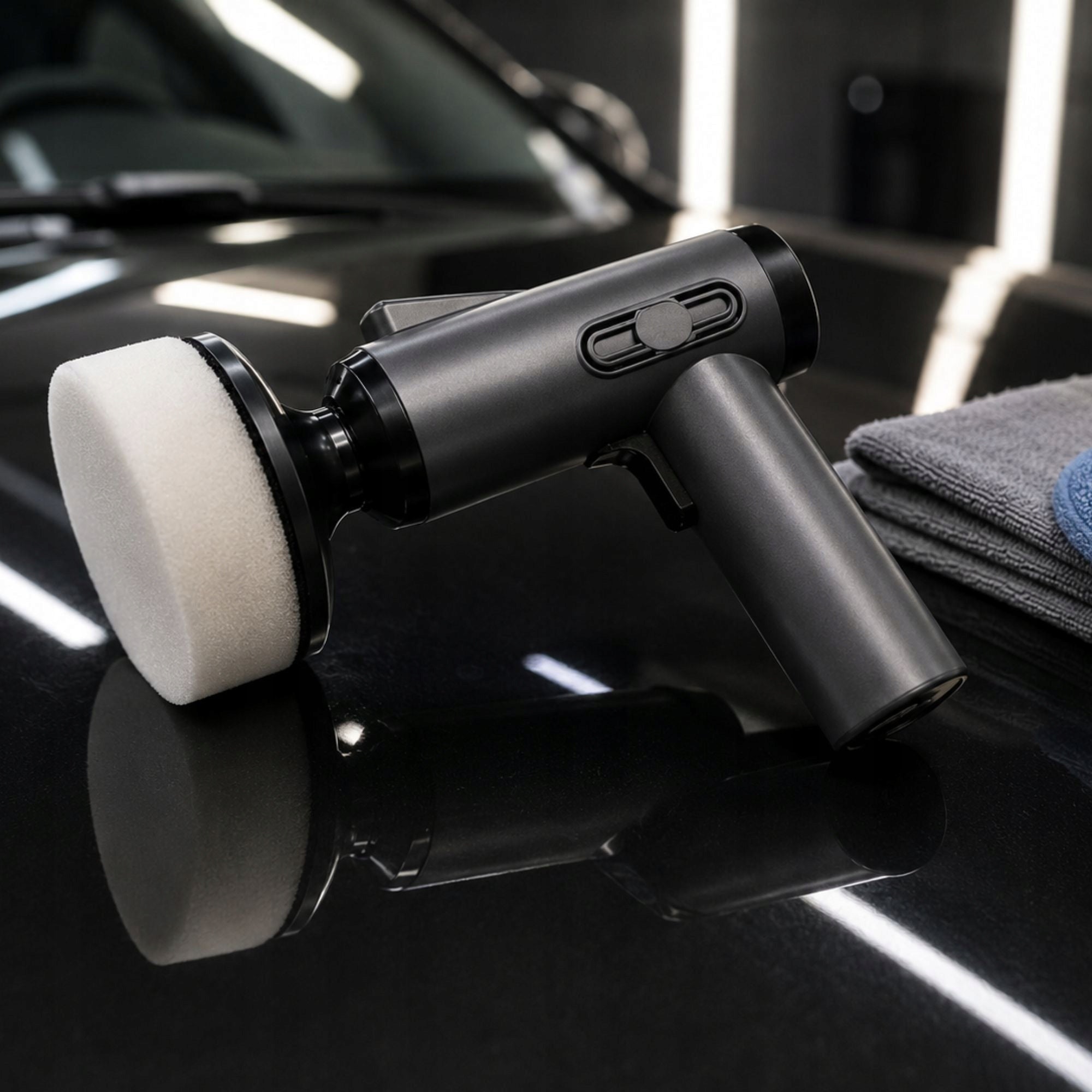 BATTERY CAR POLISHER 1600RPM SPEED CONTROL 4 OVERLAYS AUTO Brand Verk Group