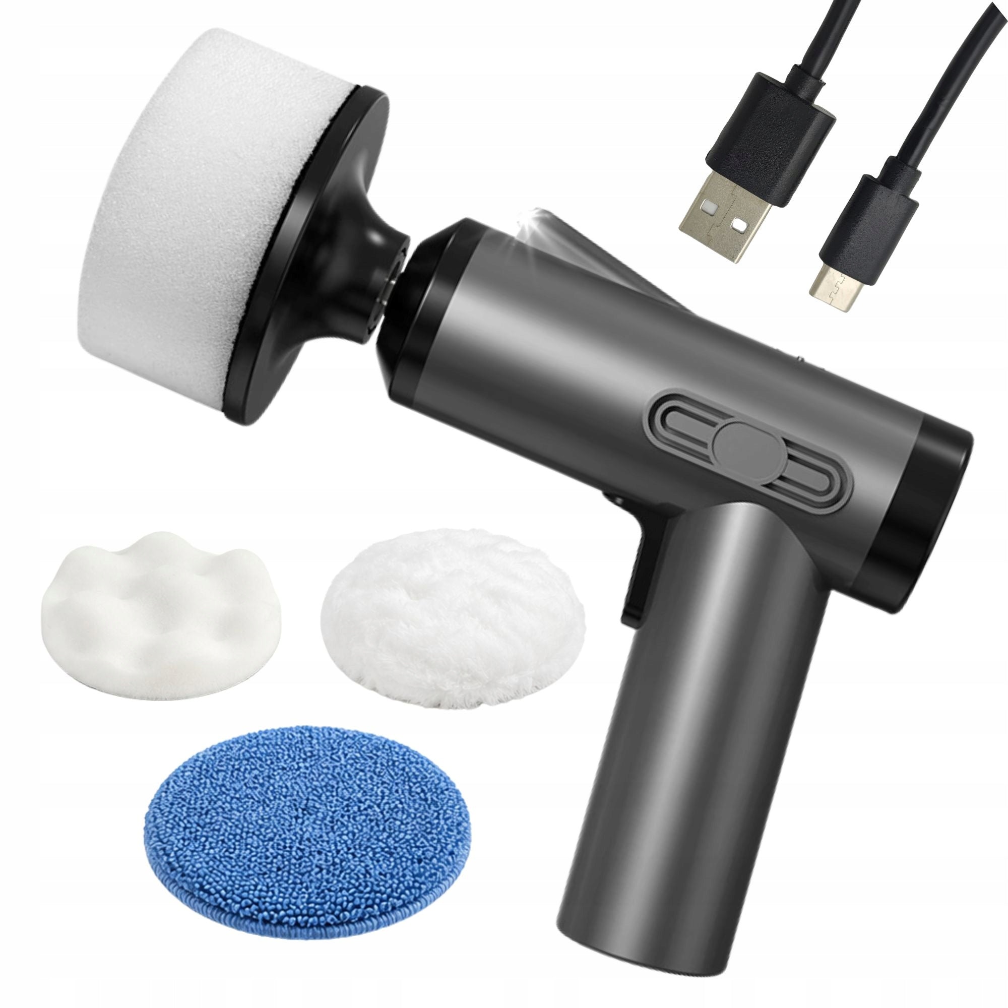 BATTERY CAR POLISHER 1600RPM SPEED CONTROL 4 OVERLAYS AUTO