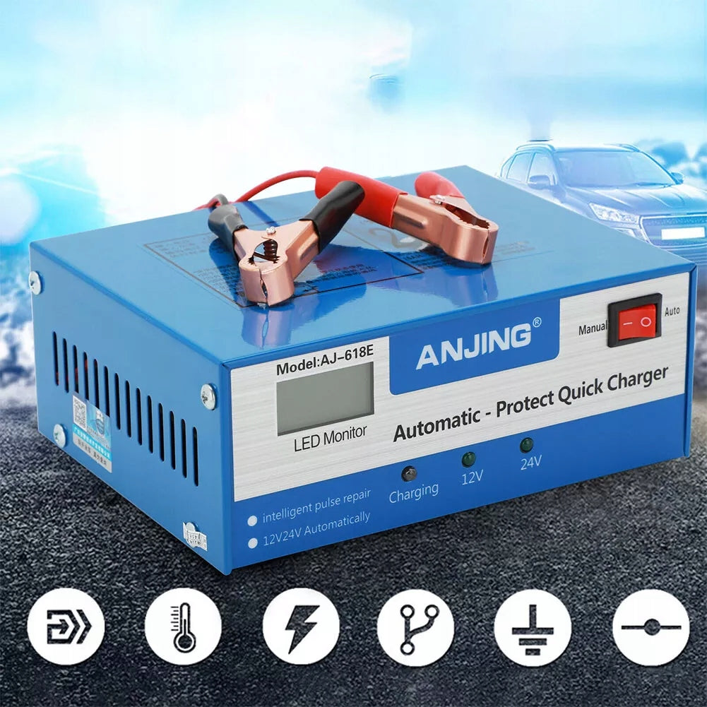 BATTERY CHARGER SUPPORT SMART AUTOMATIC FOR VEHICLES Packaging status original