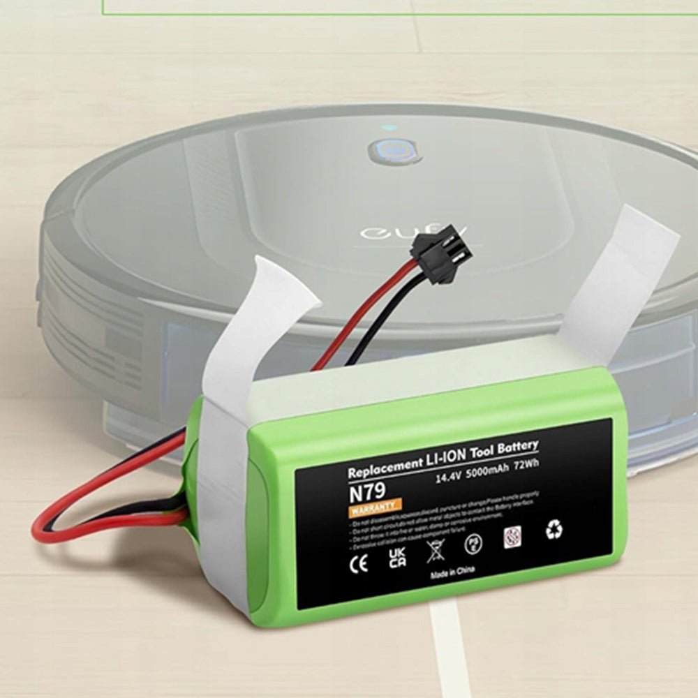 BATTERY FOR ROBOT VACUUM CLEANER EUFY ROBOVAC 5000MAH 14.4V GREEN TO G10 G30 Manufacturer code 6921804508148