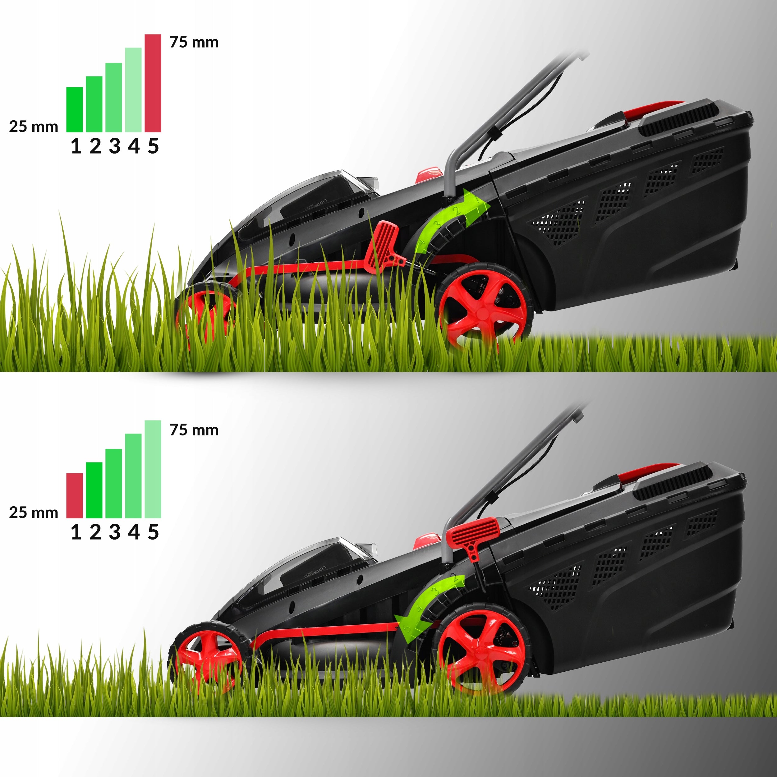 BATTERY MOWER 42CM INDUCTION MOTOR 40V CHARGER POWERFUL BATTERY Series KOSIARKA AKUMULATOROWA LEHMANN MOCNA 40L
