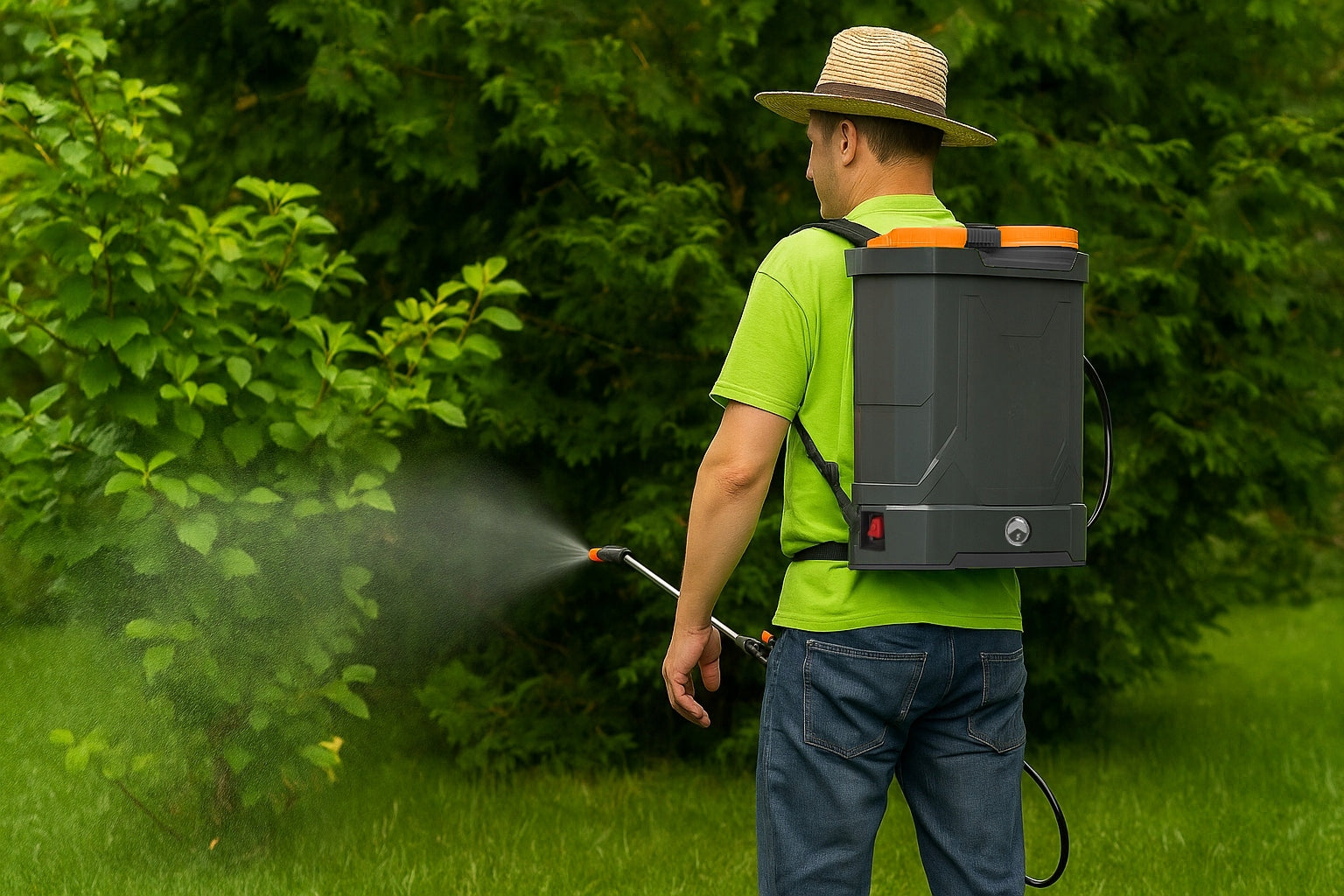 BATTERY PRESSURE SPRAYER Backpack 16L LANCE Nozzles SET Product weight with unit packaging 6.8 kg
