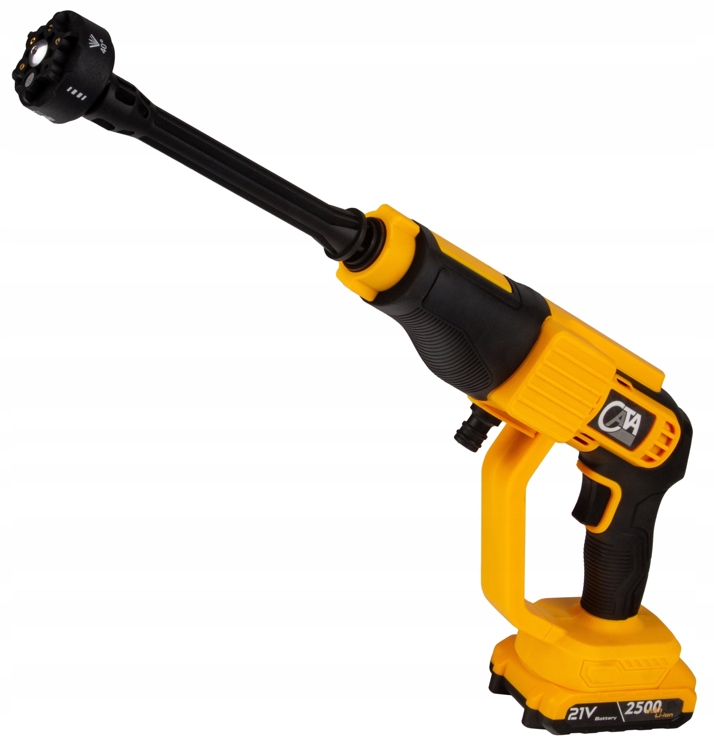 BATTERY PRESSURE WASHER 2xAKU 2500mah MULTIFUNCTIONAL NOZZLE SUITCASE Operating pressure 10 bar