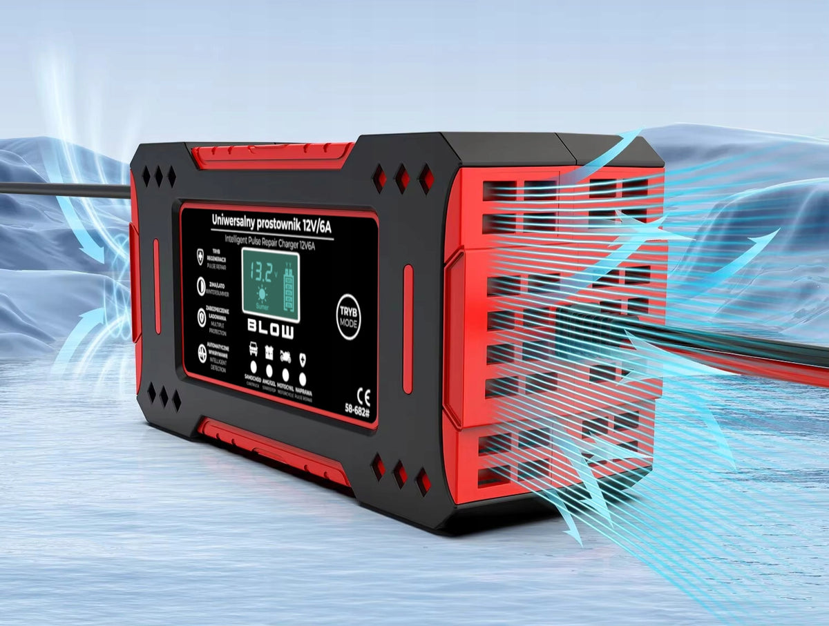 BATTERY RECTIFIER AUTOMATIC SMART CHARGER LCD 12V 6A Manufacturer's catalog number 58-682