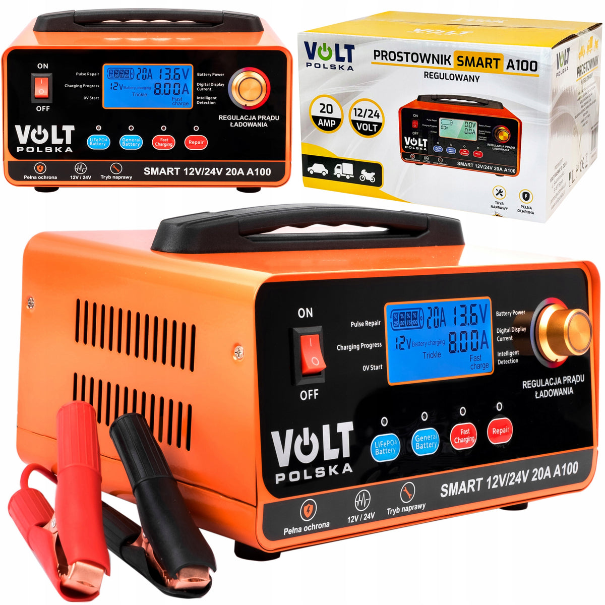 BATTERY RECTIFIER SMART A100 CHARGER 12V/24V 20A