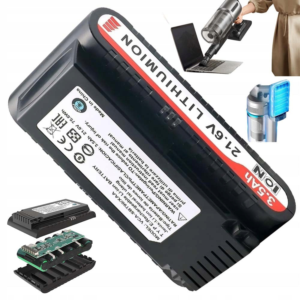 BATTERY REPLACEMENT BATTERY FOR SAMSUNG JET75 JET90 JET90E VS9000 VCA-SBT90