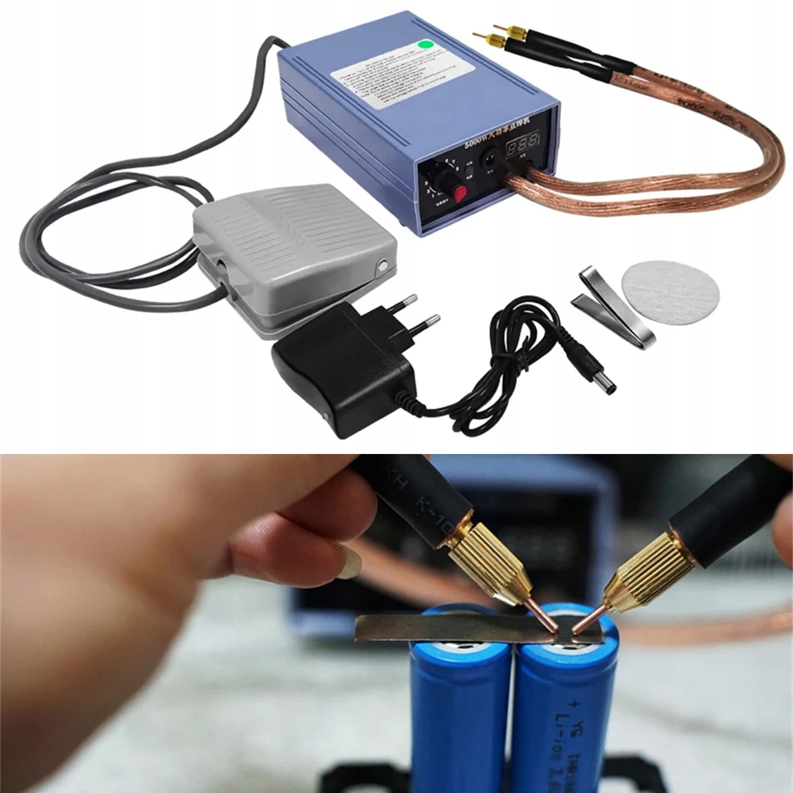 BATTERY SPOT WELDING MACHINE WITH 5000W 0-800A POWER PEDAL SWITCH Brand no brand