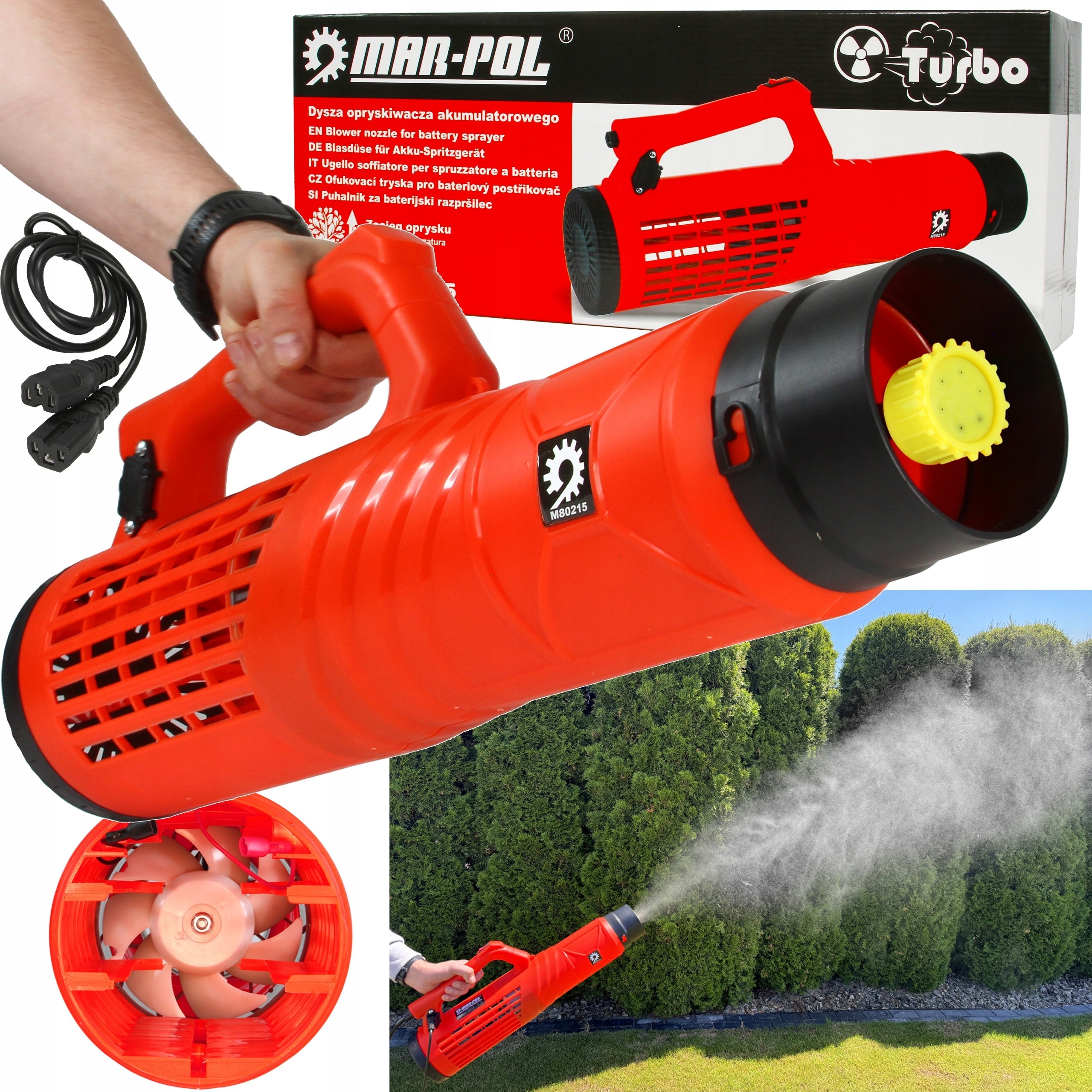 BATTERY SPRAYER ELECTRIC BACKPACK FOGGER 16L TURBO NOZZLE Manufacturer code M80204,M80215