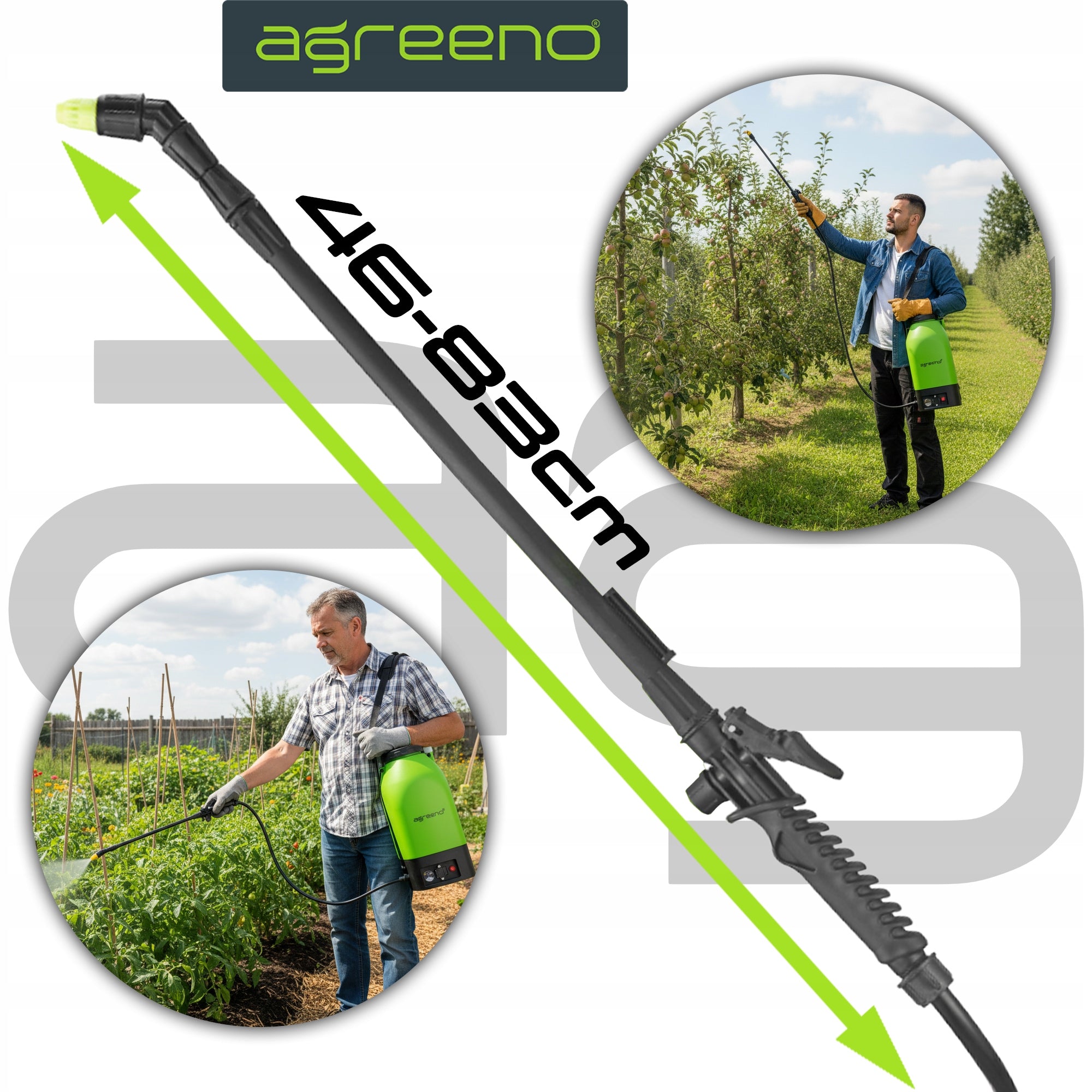 BATTERY SPRAYER ELECTRIC SPRAYER 9L agreeno AG0358 Product weight with unit packaging 3.1 kg