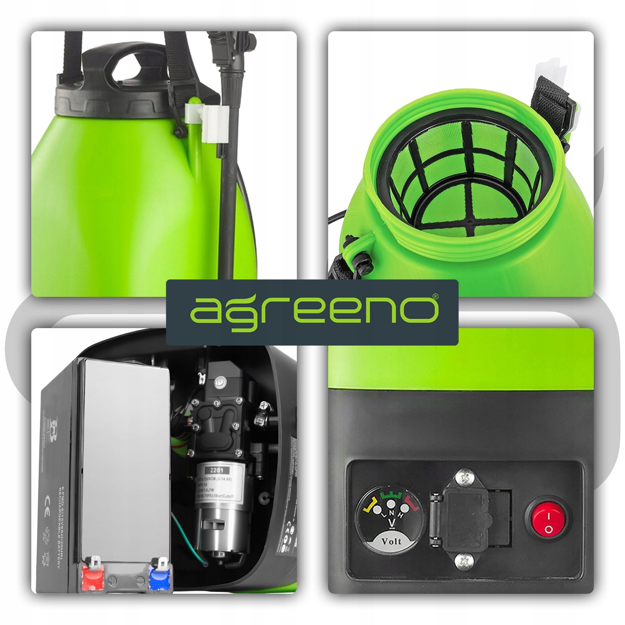 BATTERY SPRAYER ELECTRIC SPRAYER 9L agreeno AG0358 Spray range 150 cm