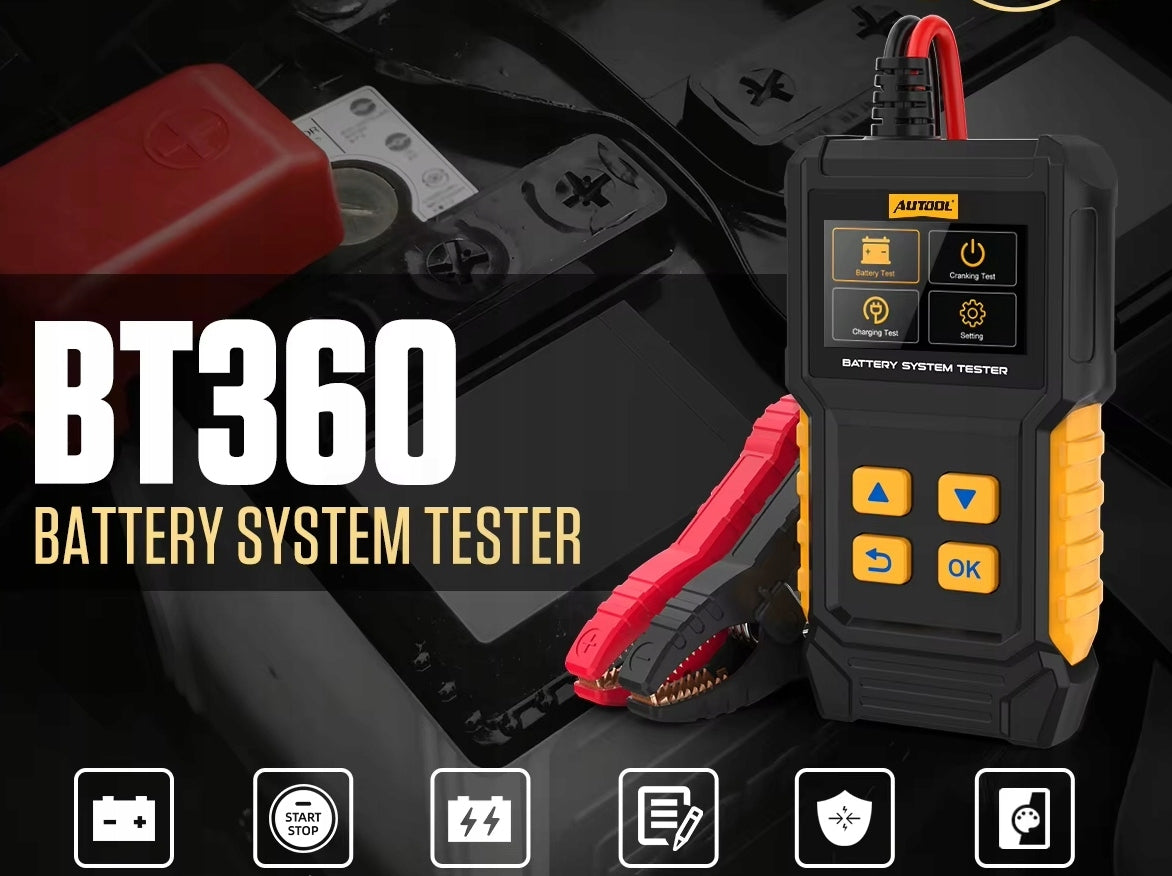 BATTERY TESTER BATTERY METER SOH SOC 12V AUTOOL BT360 Manufacturer code BT360