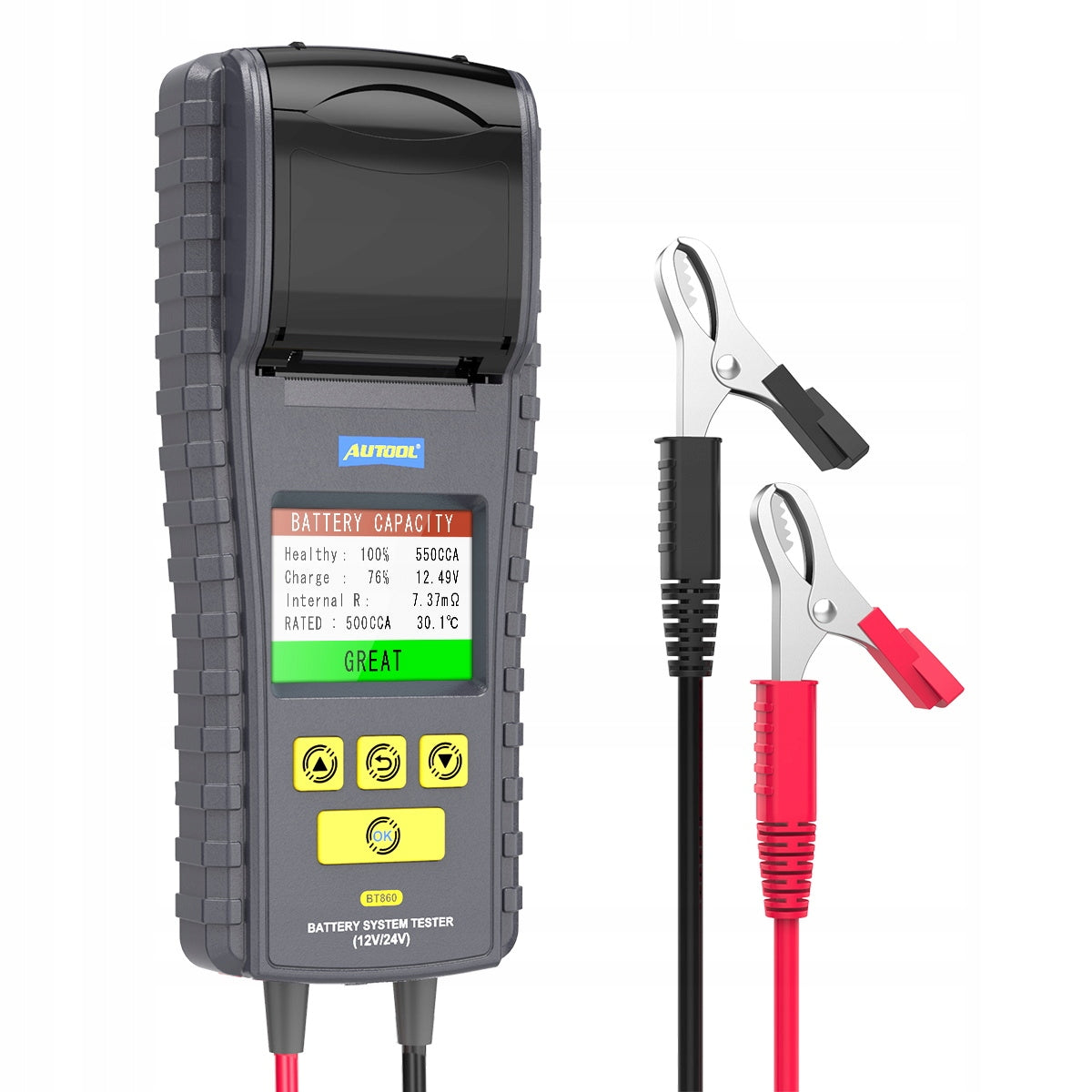 BATTERY TESTER WITH 12v 24v PRINTER