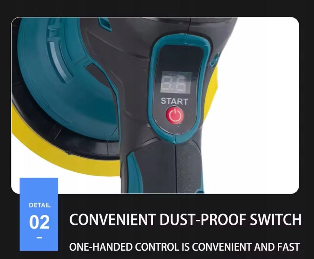 BATTERY eccentric polisher compatible with DeWalt 18V 180 mm BODY Manufacturer code DCM849N