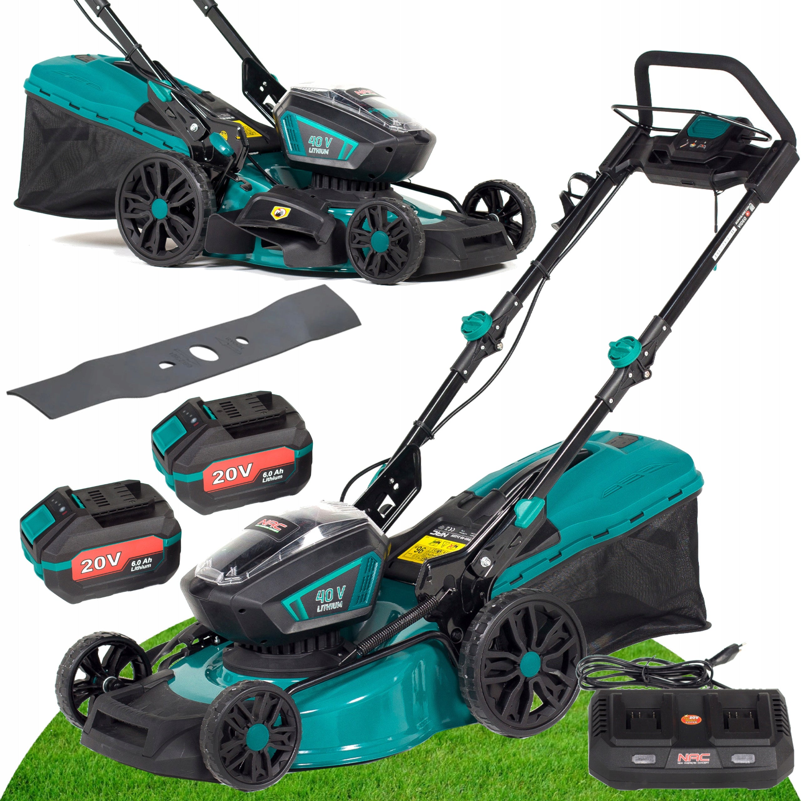 BATTERY mower NAC 46cm 3w1 2xAKU 6Ah LB-2B60-46-2X20V