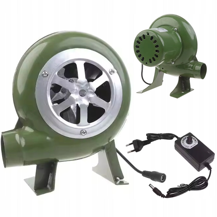 BBQ Fan Mini Blacksmith Forged Machine, with Electric Fan