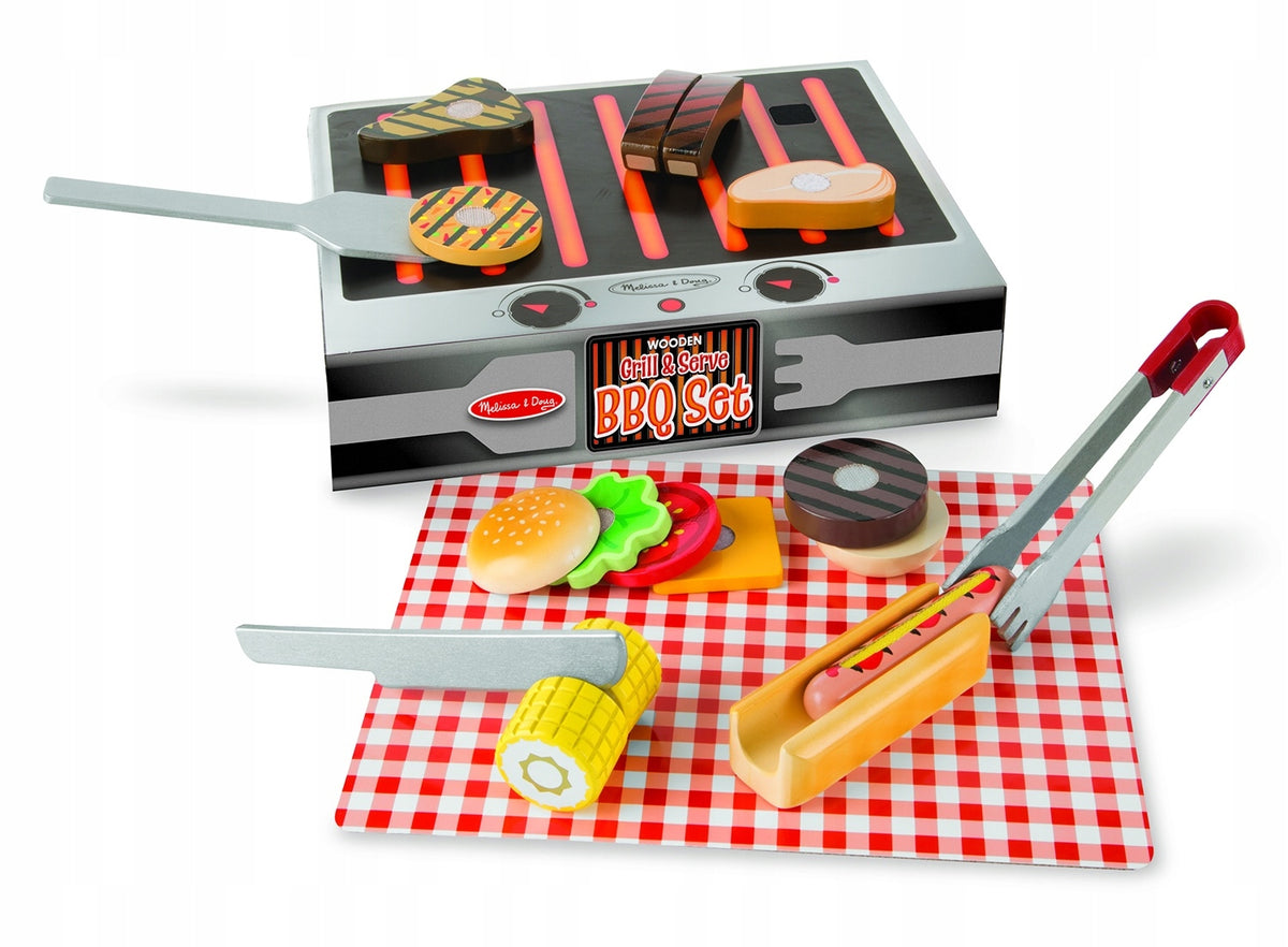 BBQ burger hot dog set Children's kitchen Melissa BBQ SET EAN (GTIN) 000772192804