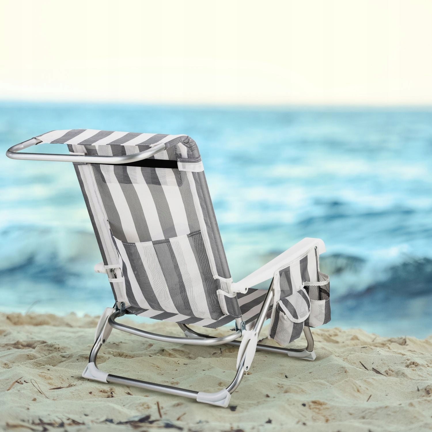 BEACH CHAIR FOLDING 2IN1 POCKET CUSHION OUTTEC Brand Outtec