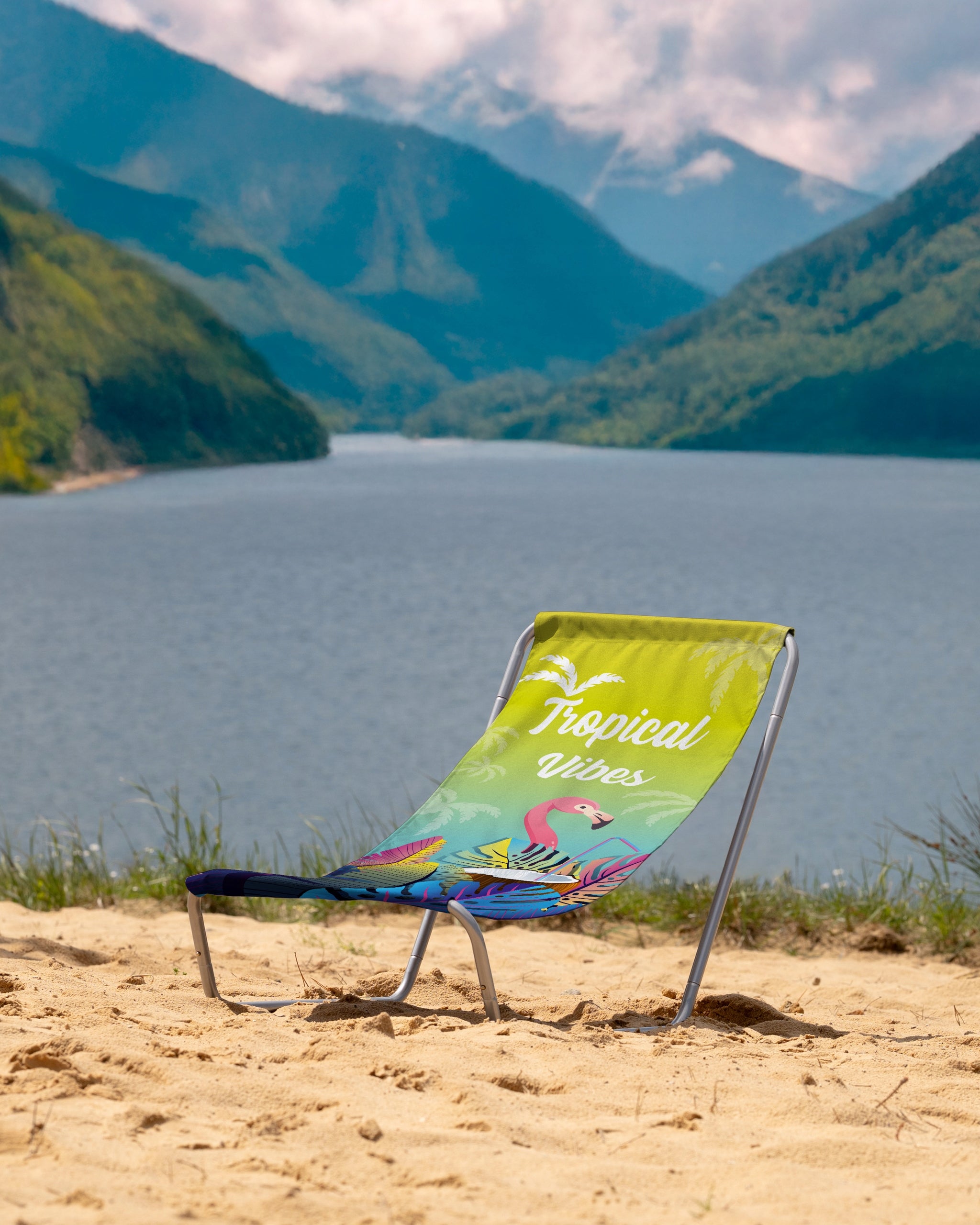 BEACH CHAIR FOLDING HIKING CHAIR PORTABLE GARDEN CHAIR + BAG Manufacturer code LEŻAK METALOWY SKŁADANY