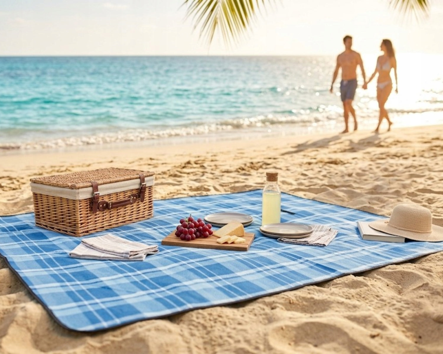 BEACH FOLDING BLANKET RECTANGULAR FOR PICNIC WATERPROOF 200 x 150 cm Manufacturer code 14192_N