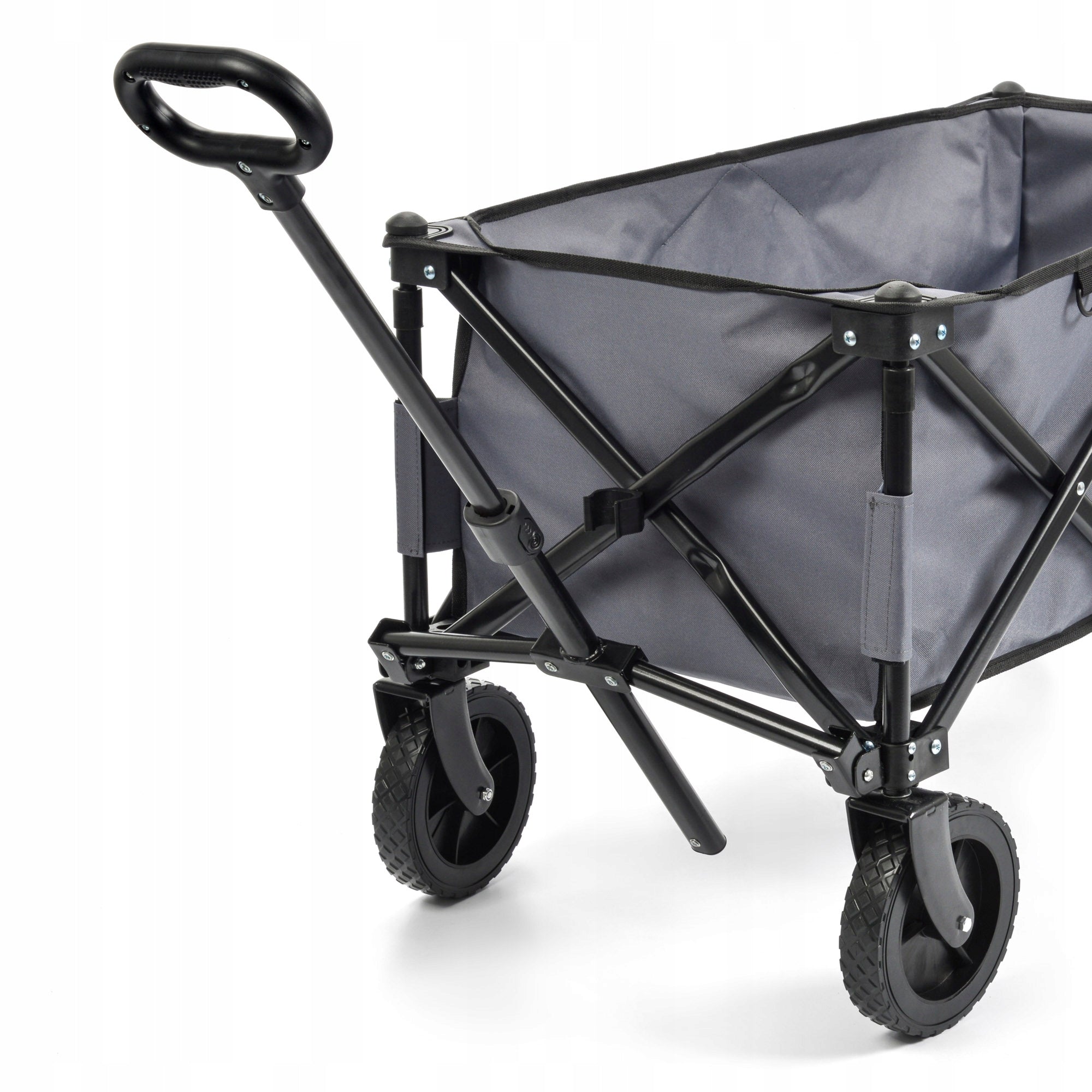 BEACH FOLDING TRANSPORT TROLLEY METEOR for shopping trip with cover Capacity 130 l