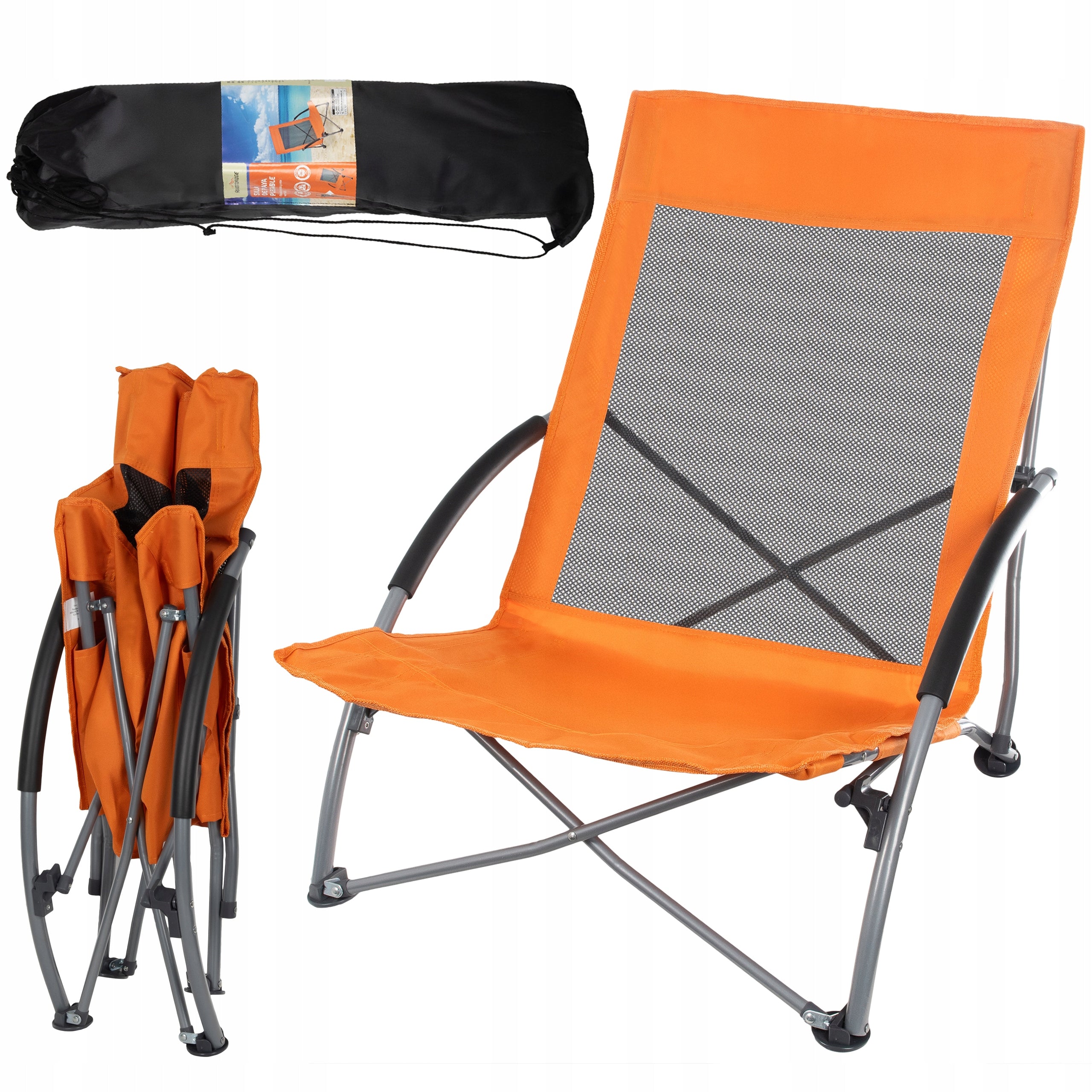 BEACH HIKING CHAIR FOLDING CAMPING SUN LOUNGER ARMCHAIR TERRACE BEACH p