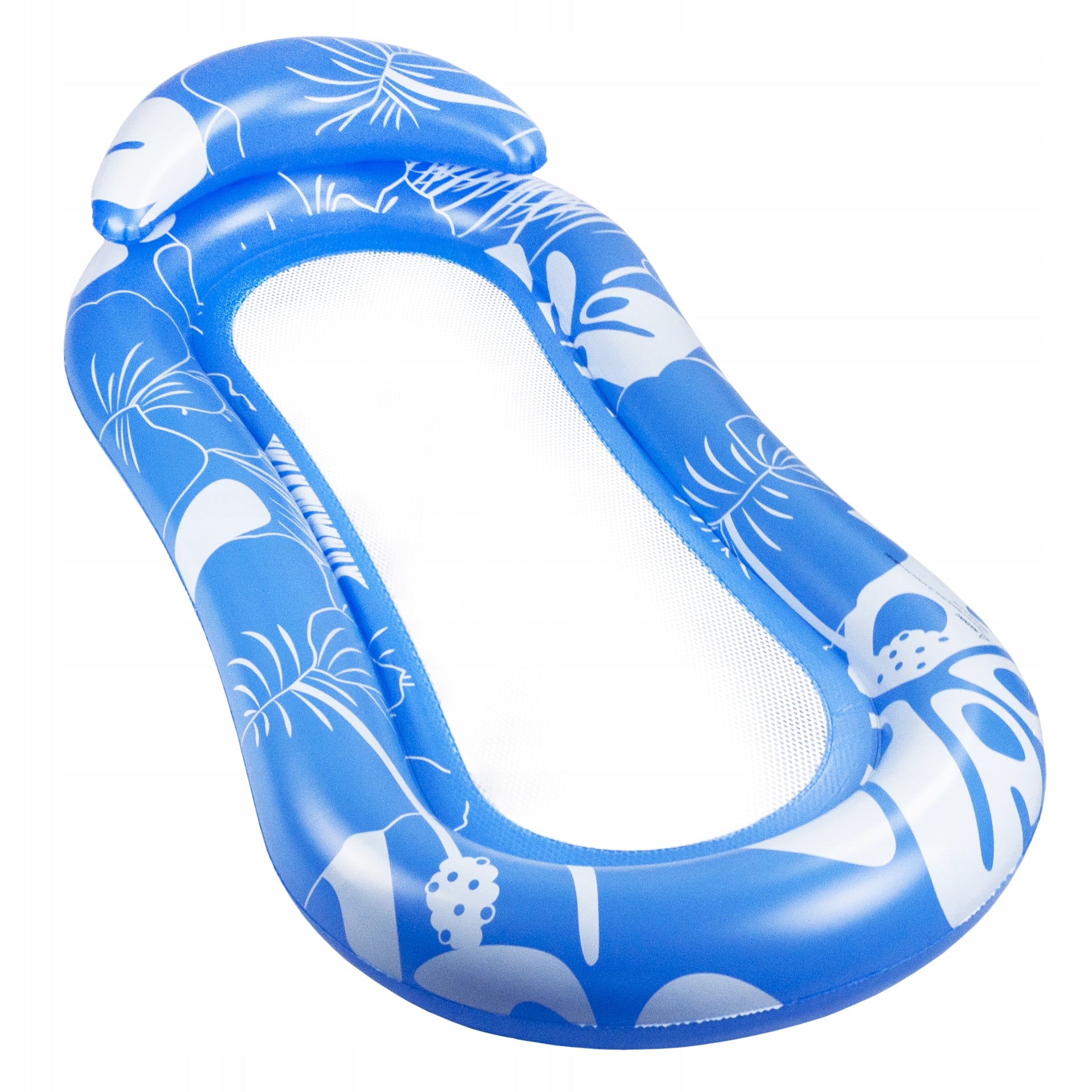 BEACH INFLATABLE MATTRESS FOR SWIMMING WITH MESH POOL CUSHION HEADREST Packaging status original