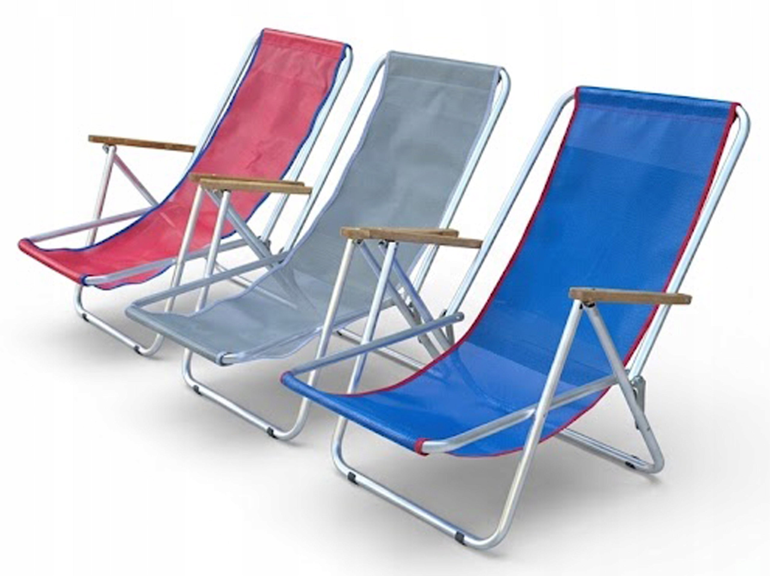 BEACH LOUNGER ALUMINUM LIGHT 2kg STRONG 120kg GARDEN FOLDING PIKNIK Packaging status original