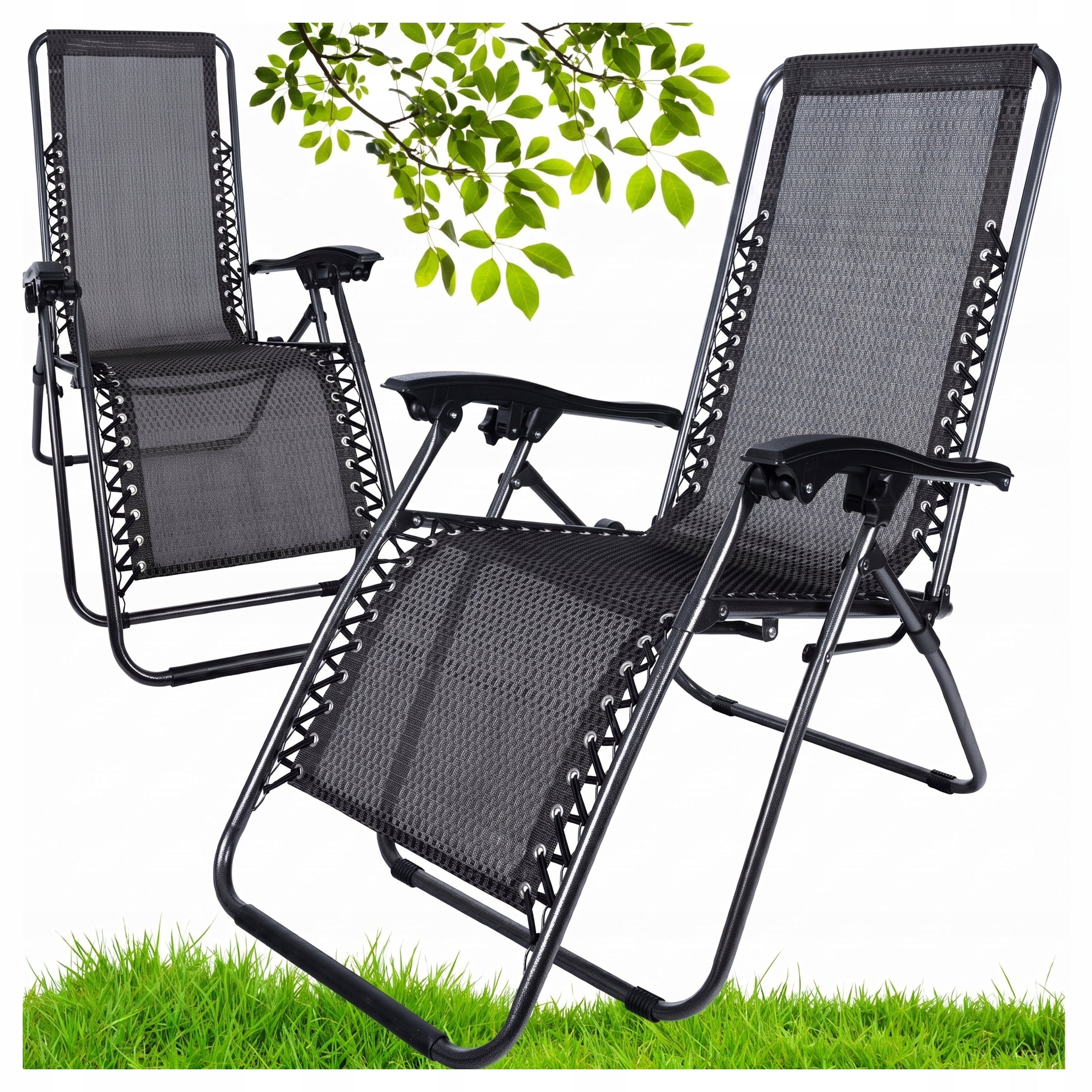 BEACH LOUNGER FOLDING HIKING Comfortable Relaxation ZERO GRAVITY Frame material metal