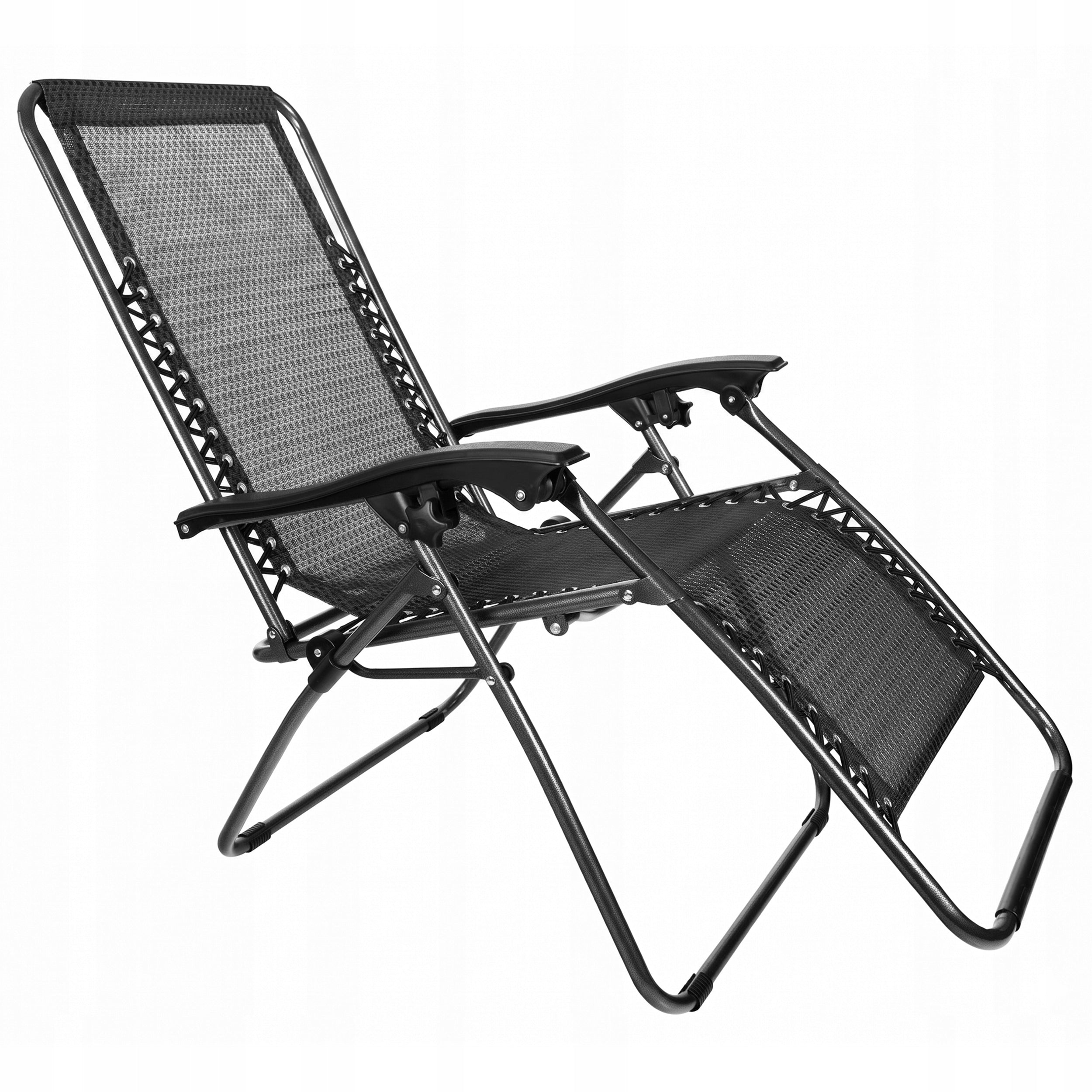 BEACH LOUNGER FOLDING HIKING Comfortable Relaxation ZERO GRAVITY Model Leżak TURYSTYCZNY BIWAKOWY STABILNY SKŁADANY