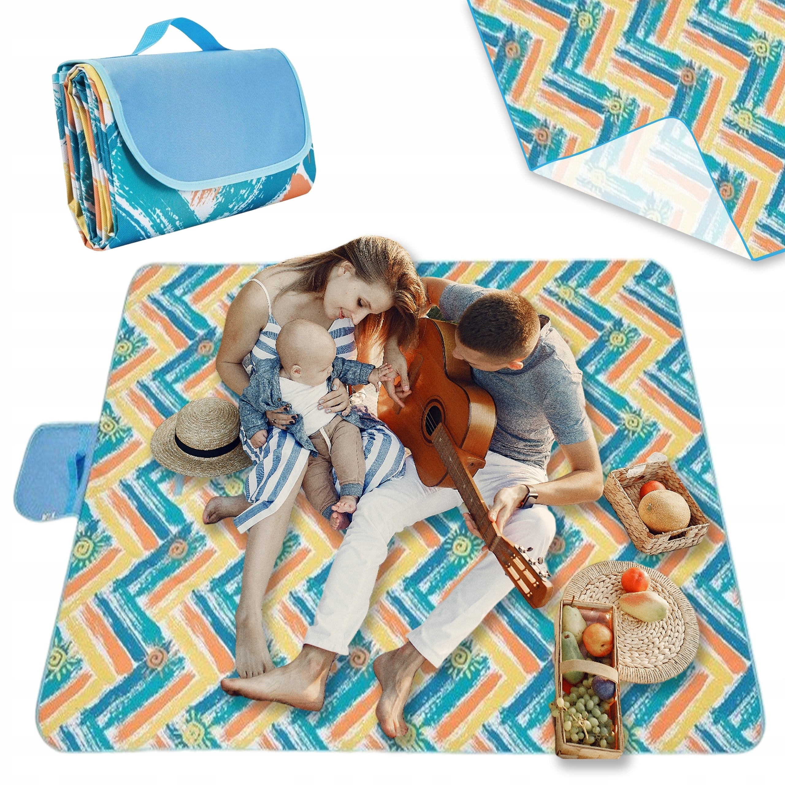 BEACH MAT HIKING PICNIC BLANKET CAMPING WATERPROOF