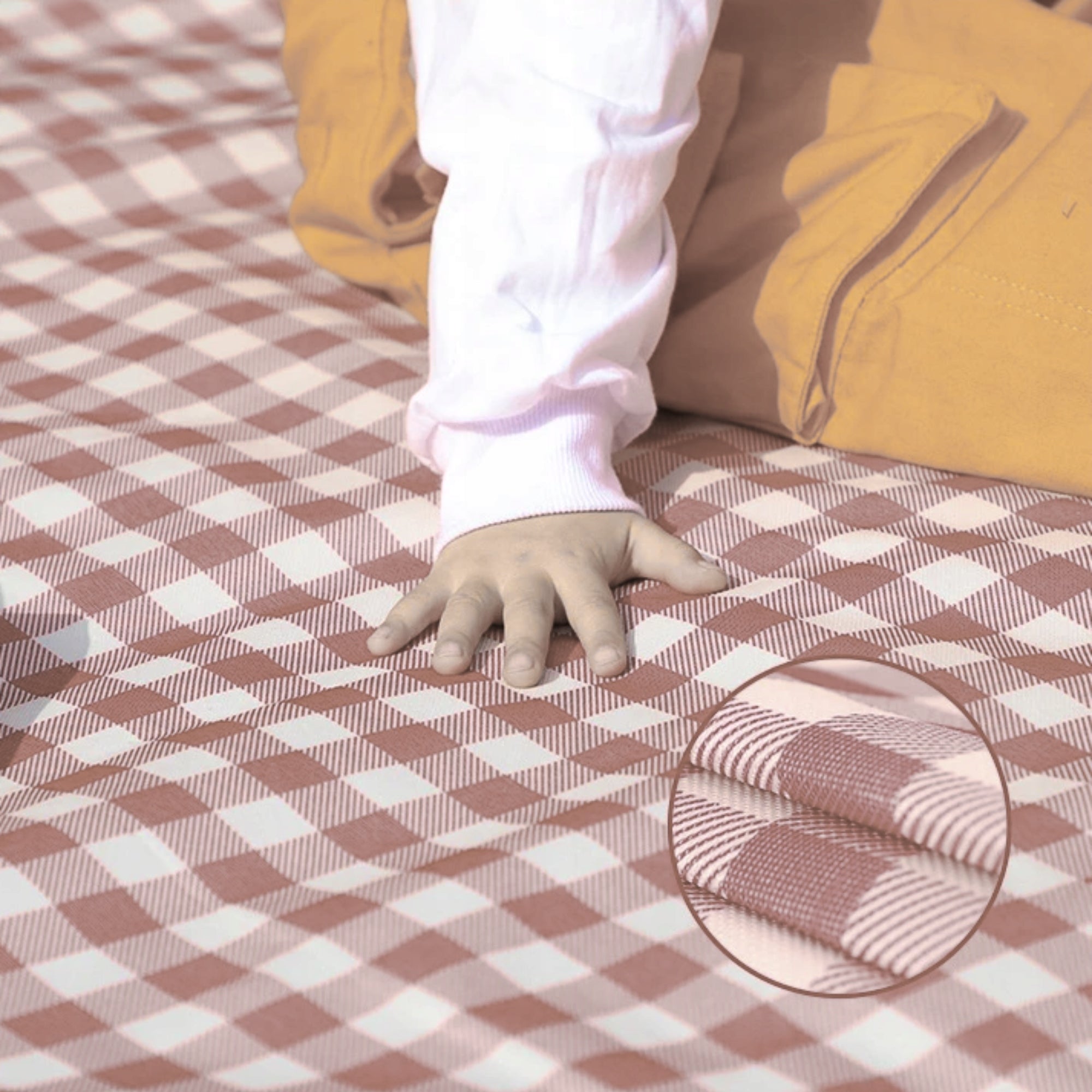 BEACH PICNIC BLANKET CAMPING MAT WATERPROOF PORTABLE LARGE 2x2m GRATING Brand no brand