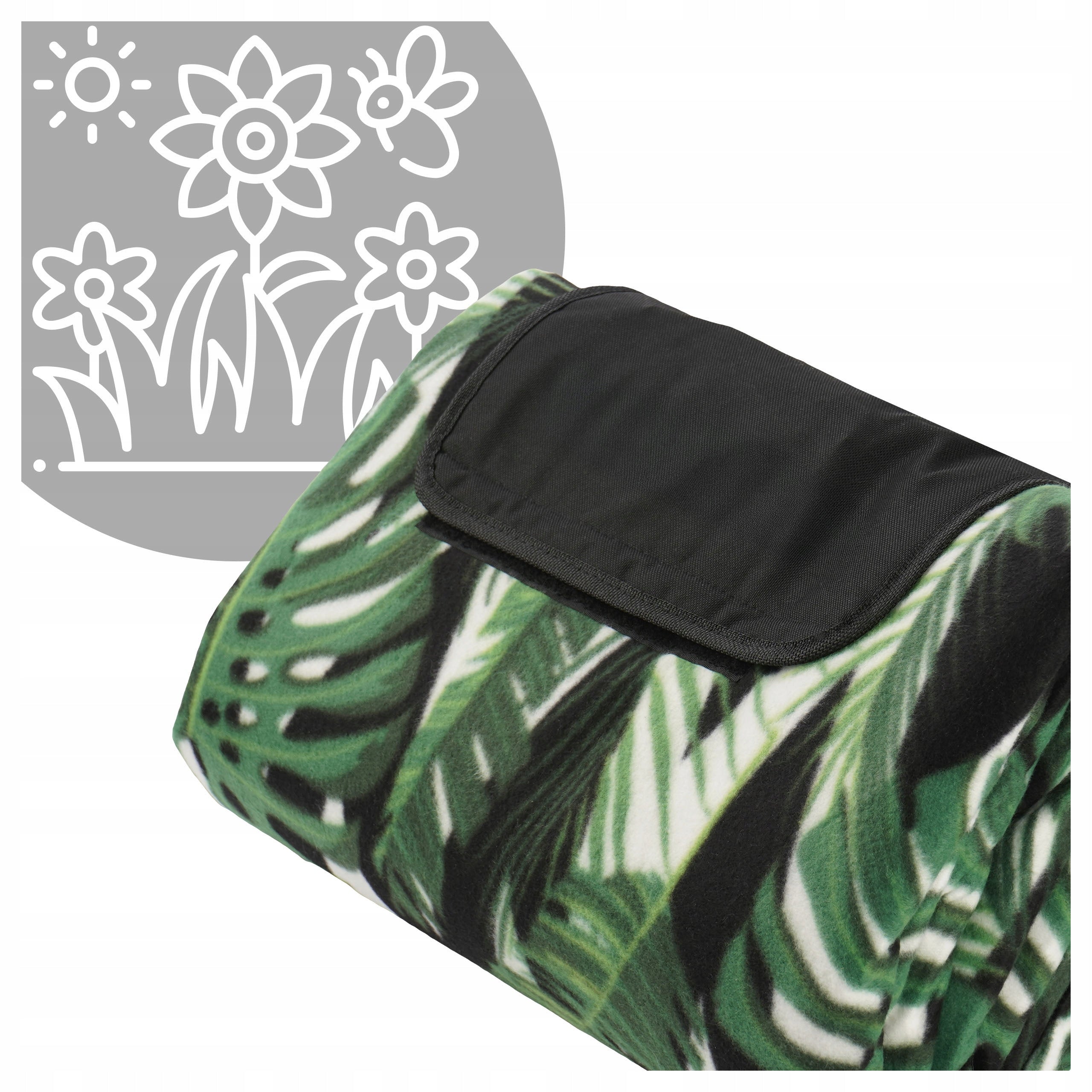 BEACH PICNIC BLANKET FOR CAMPING PICNIC HIKING MAT WATERPROOF 2 X 2 M Manufacturer code Koc piknikowy z izolacją 200x200cm