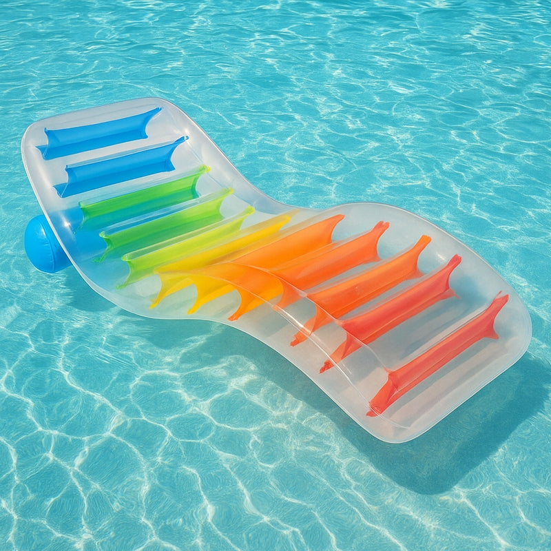 BEACH PUMPED MATTRESS INFLATABLE SWIMMING CHAIR POOL ISLAND 168x88 Brand Velaco