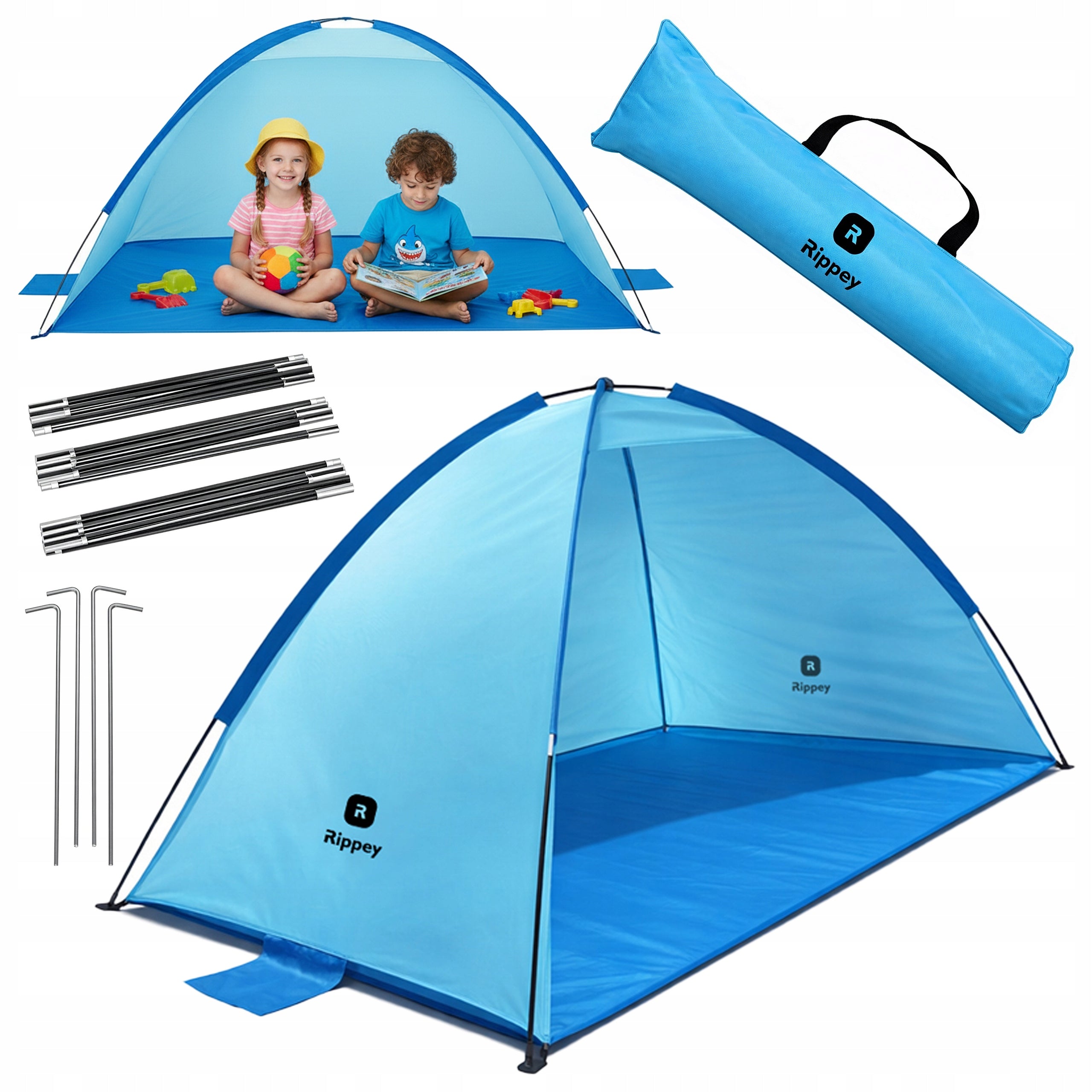 BEACH TENT GARDEN TOURIST SCREEN MORIS BLUE