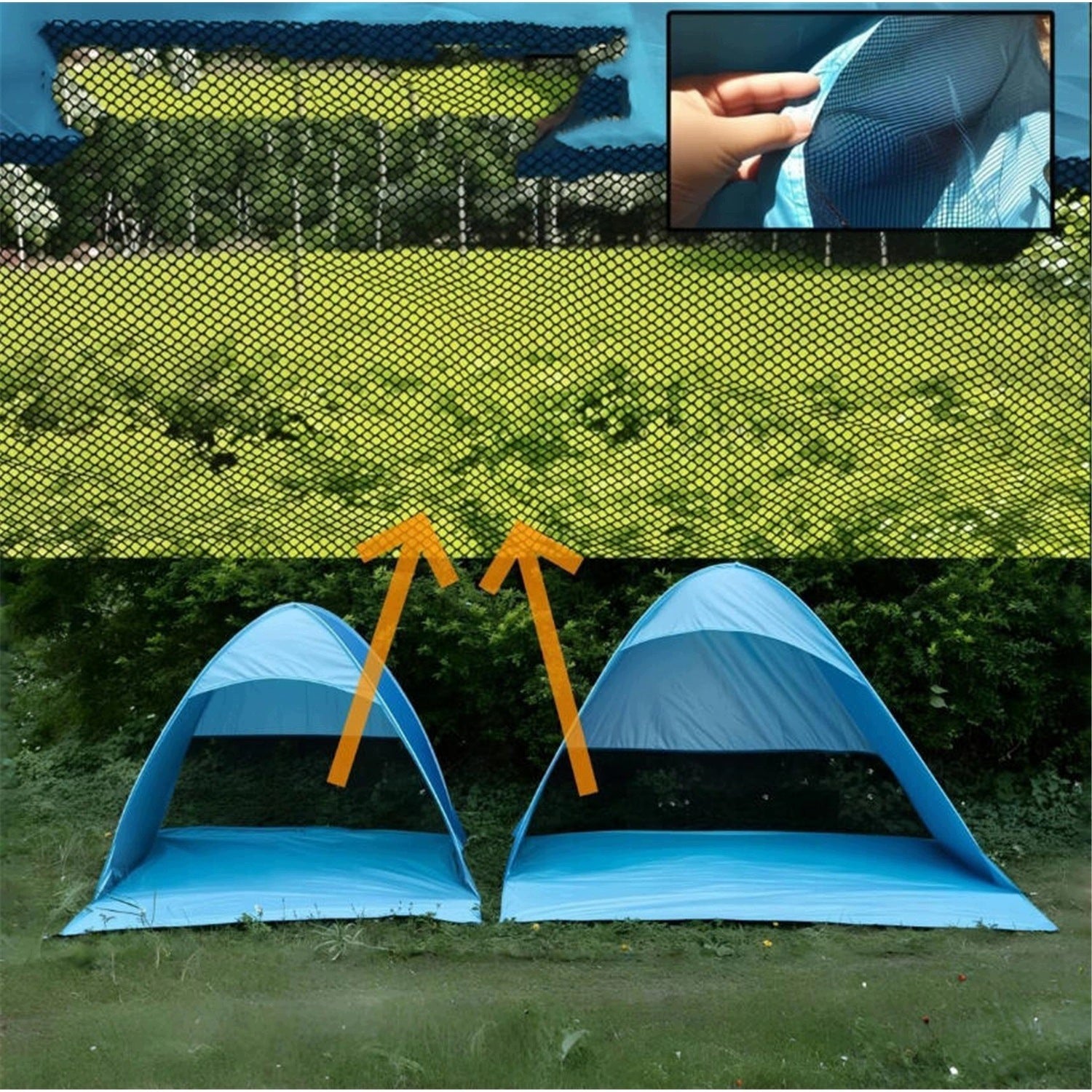 BEACH TENT POP-UP SELF-FOLDING UV 50+ UMBRELLA FOR 2-3 PEOPLE Manufacturer code 41652416320