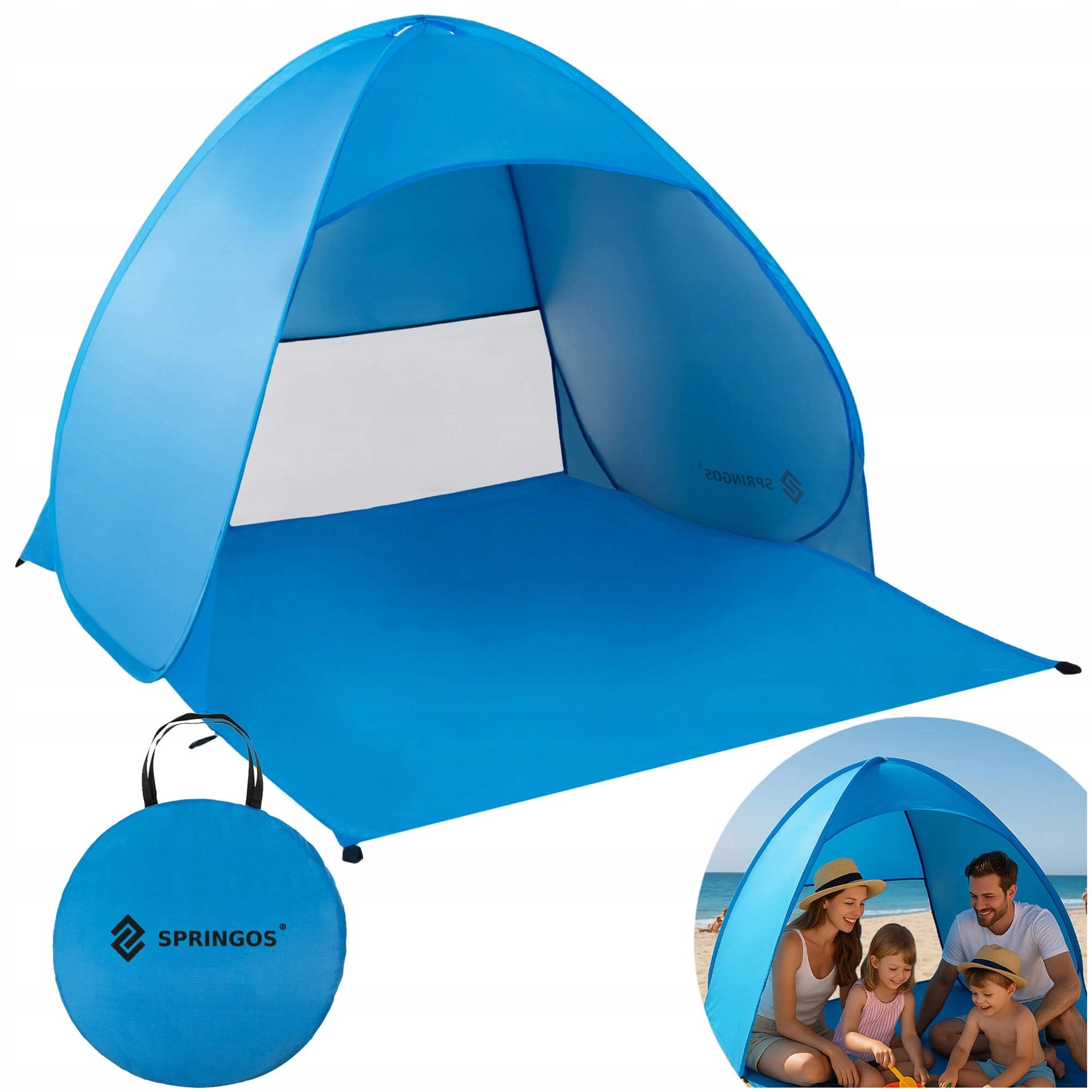 BEACH TENT SELF-FOLDING LARGE TOURIST UV SCREEN FOR BEACH XXL