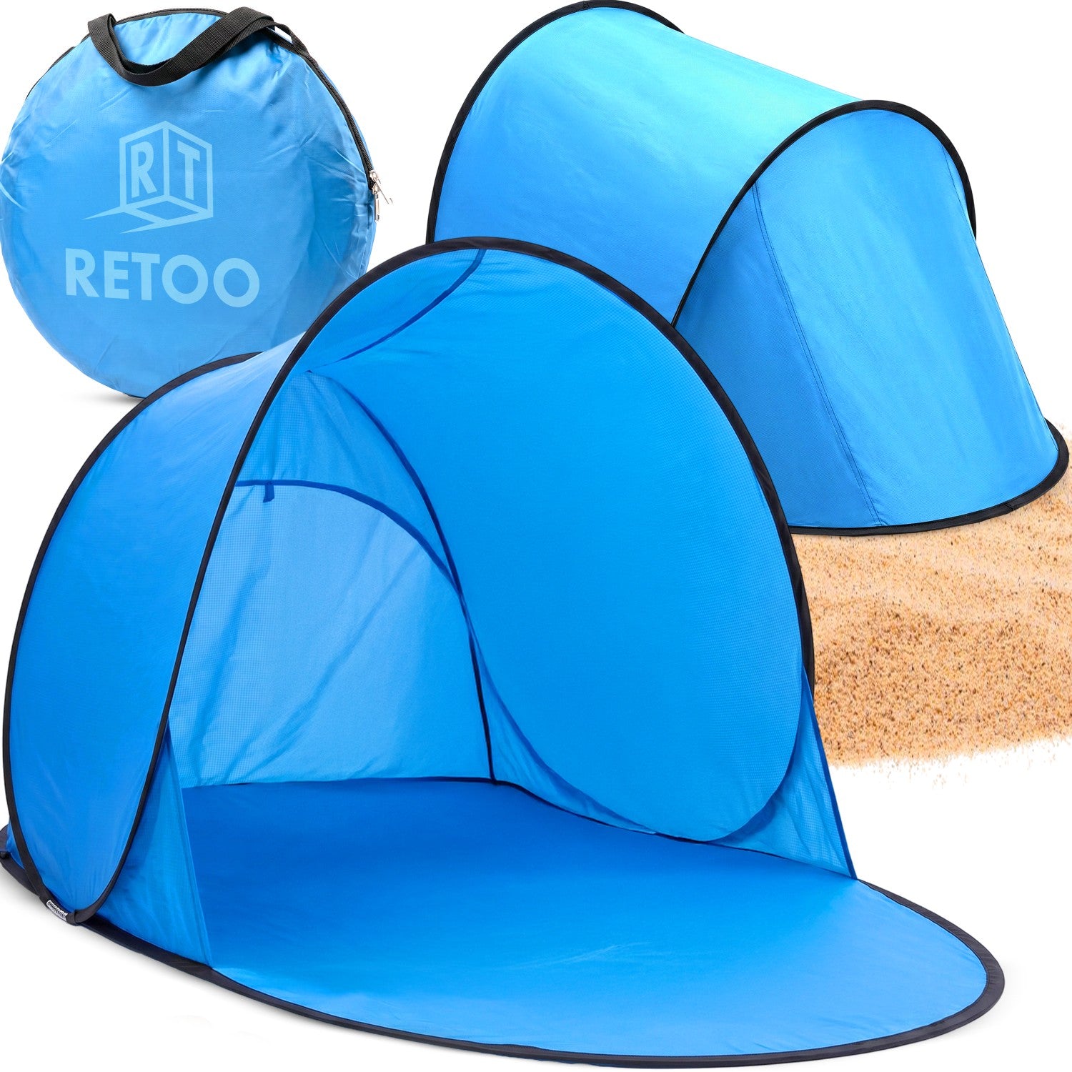 BEACH TENT SELF-FOLDING POP-UP SCREEN FOR BEACH SUNSCREEN UV