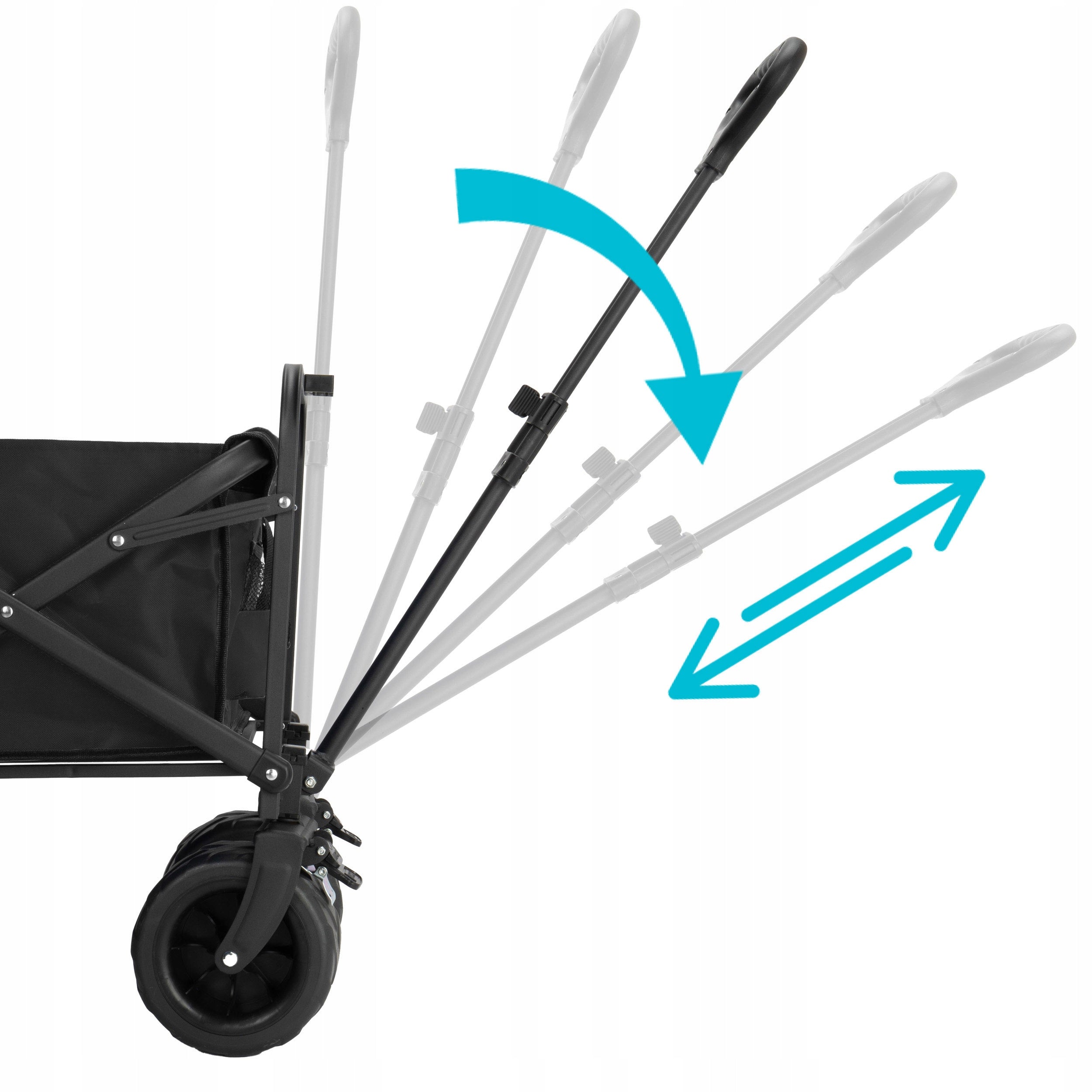 BEACH TROLLEY GARDEN TRANSPORT TOURIST FOLDING TO THE BEACH 4 WHEELS Product weight with unit packaging 11.3 kg