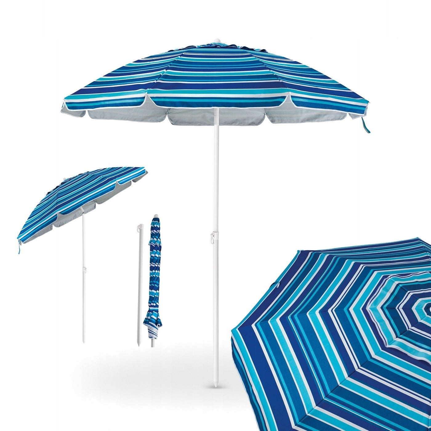 BEACH UMBRELLA Broken GARDEN BALCONY Adjustable Tadar Strips 200 cm