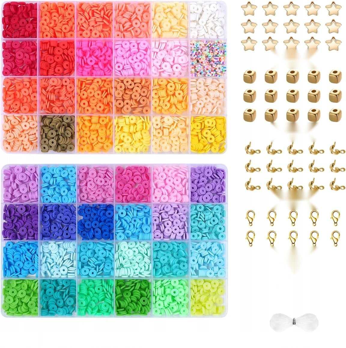 BEADS 4800 PIECES SET GALA POLYMER DIY COLORFUL HEISHI ACCESSORIES Manufacturer code 5908107381211