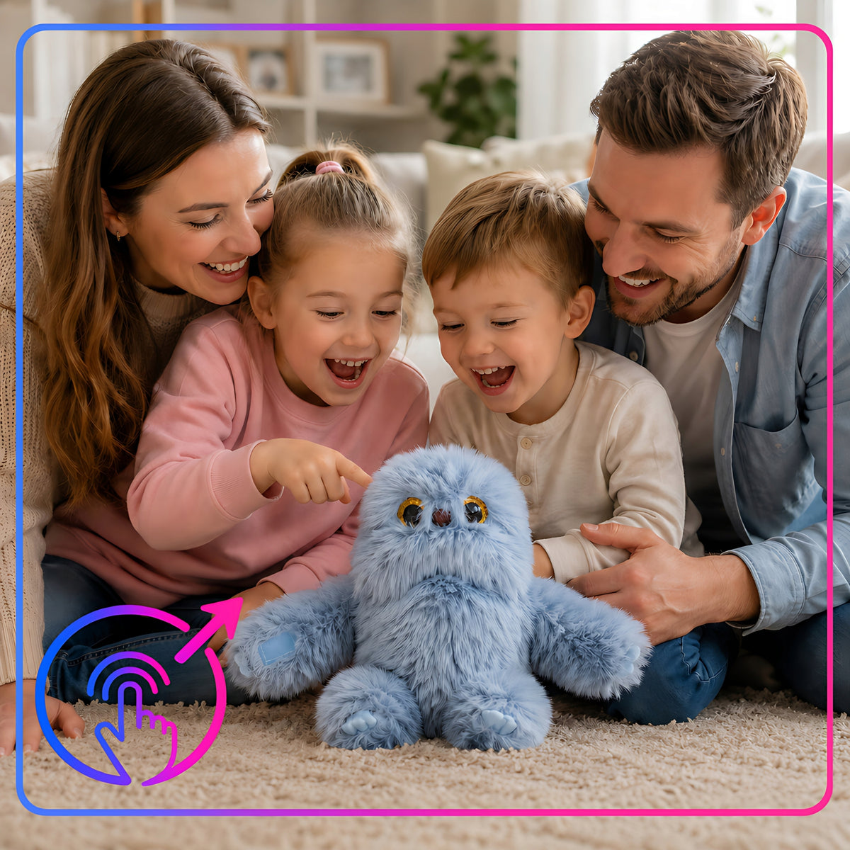 BEAR INTERACTIVE OWL PLUSH TOY REPEATS WORDS REACTS TOUCH MIRUMI Packaging status original
