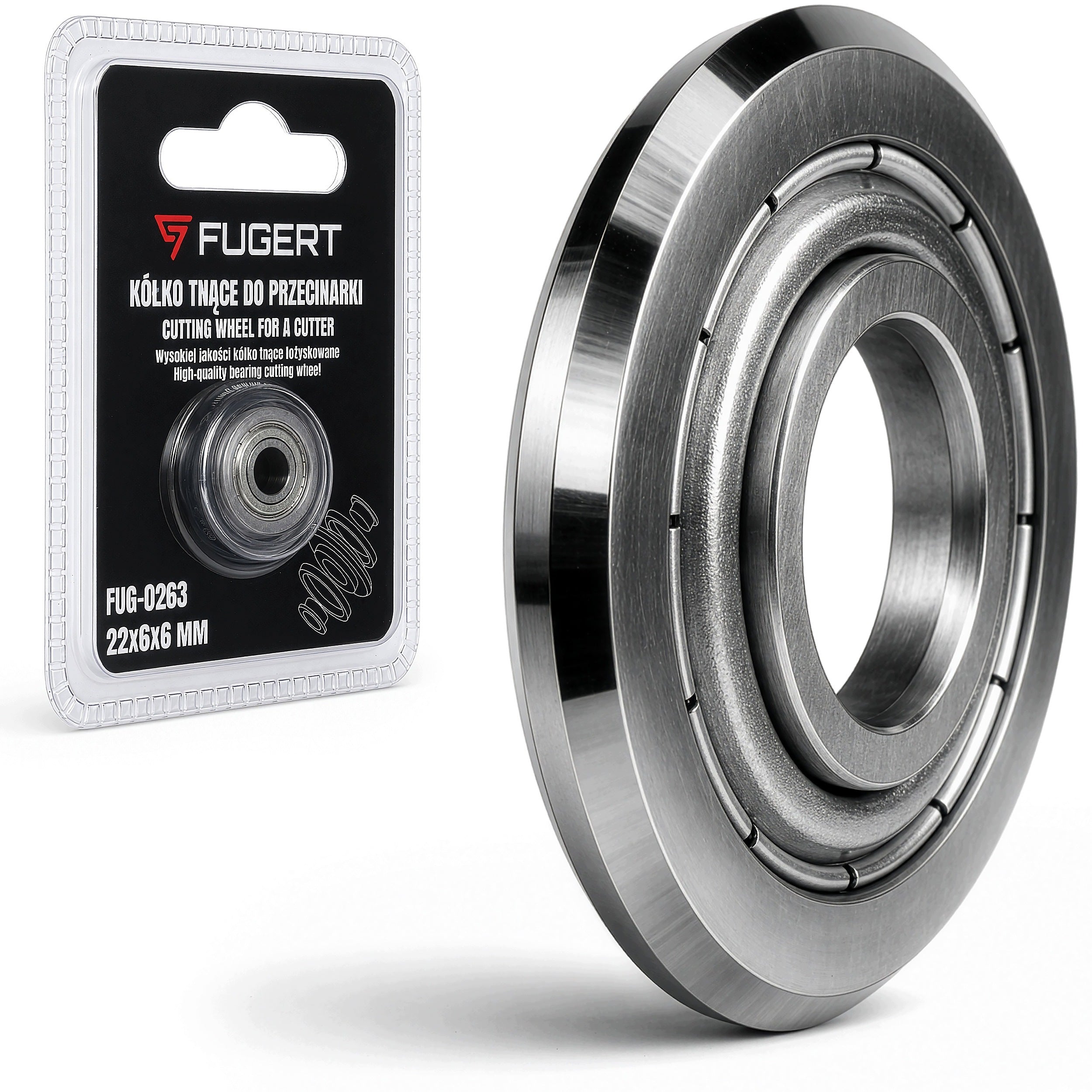 BEARING CUTTING WHEEL FOR GLAZE CUTTER 22X6X6MM FUGERT FUG-0263