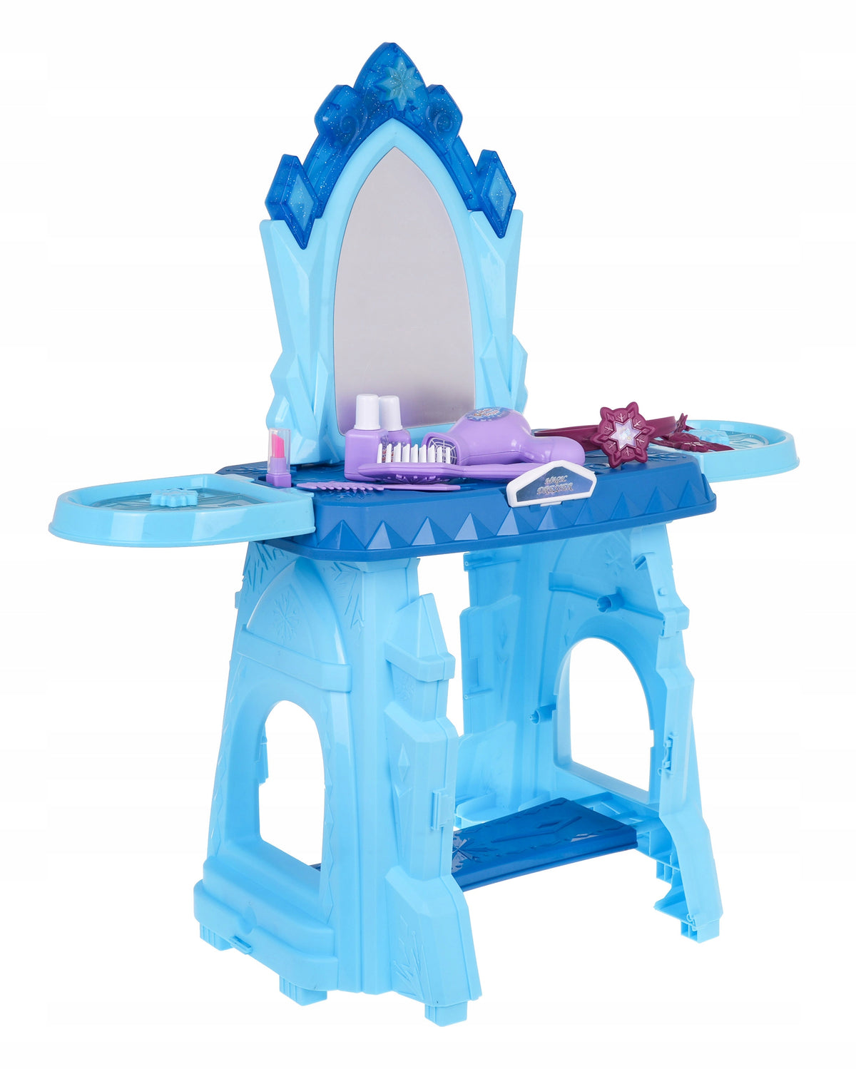BEAUTIFUL BLUE PRINCESS VANITY TABLE WITH MIRROR AND ACCESSORIES Brand no brand