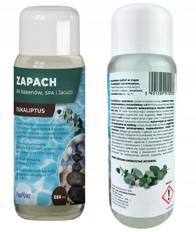BEAUTIFUL Scent for SPA SWIMMING POOL jacuzzi EUCALYPTUS SCENT MIRAMARE 250 ml Brand MIRAMARE