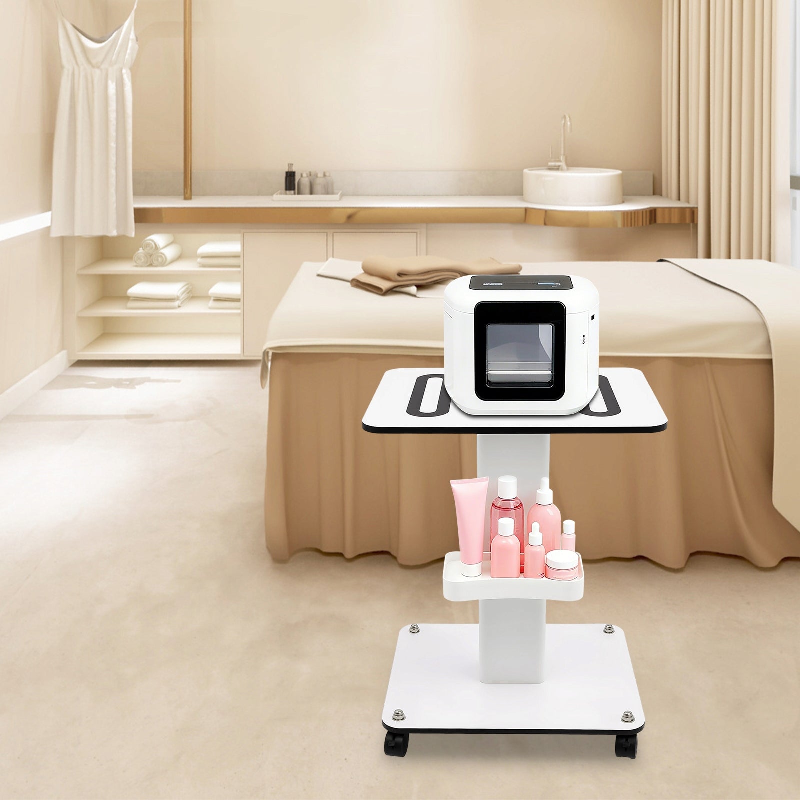 BEAUTY ROLLING CART MULTI-FUNCTION SALON TROLLEY LARGE SURFACE CART Manufacturer code 862473810231