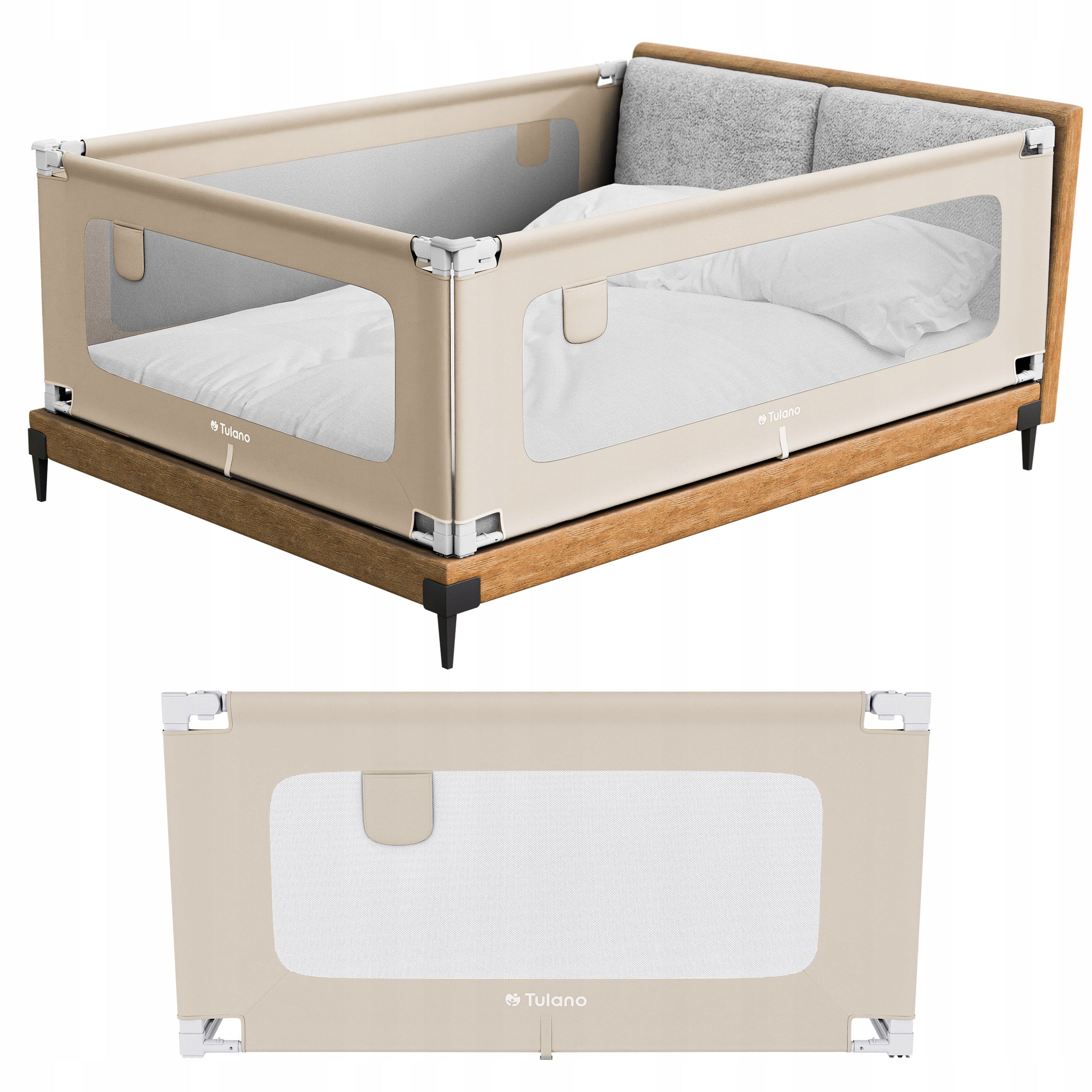 BED BARRIER Tulano Protective FOLDING 140x70cm HIGH