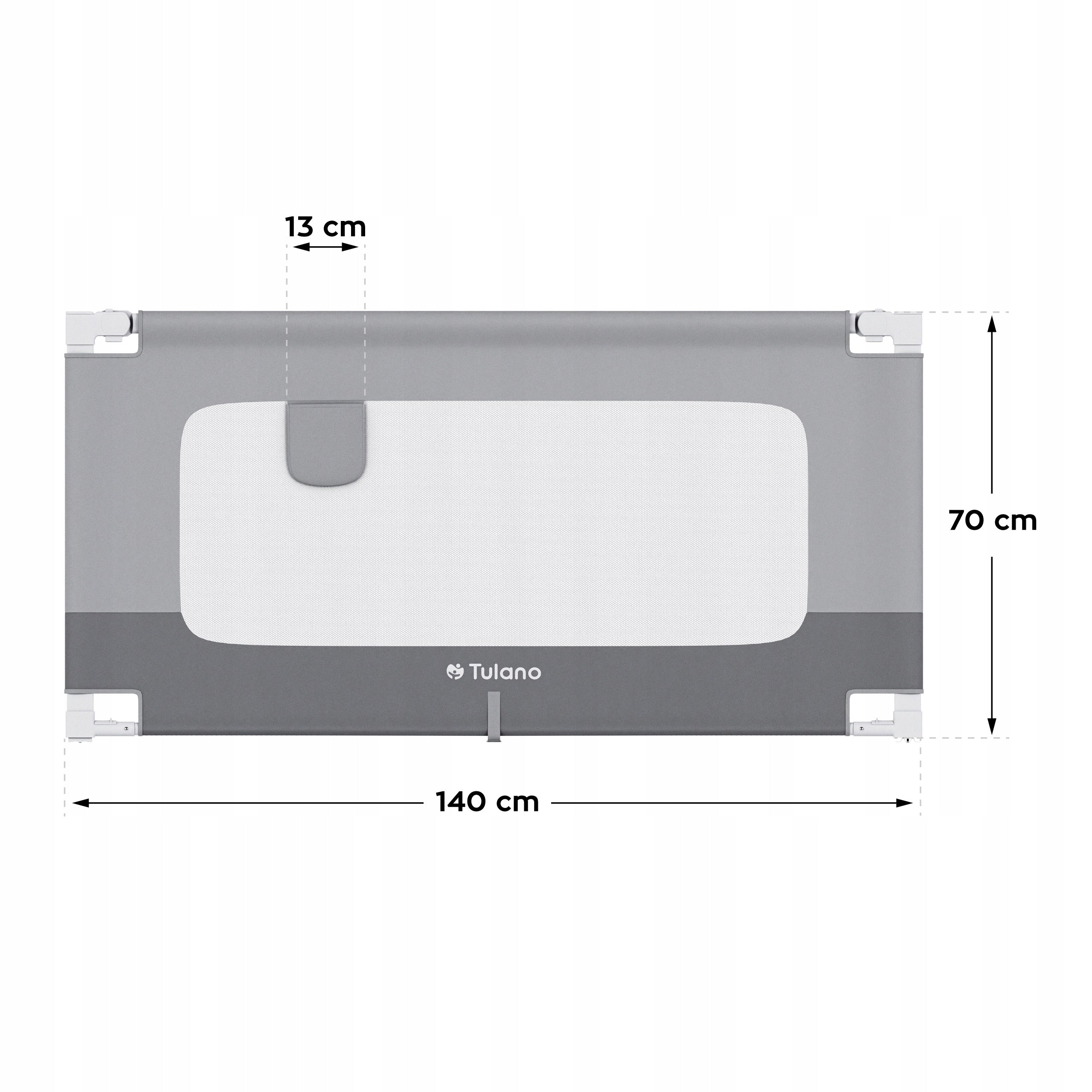 BED BARRIER Tulano protective SAFETY GATE FOLDING 140x70cm Packaging status original