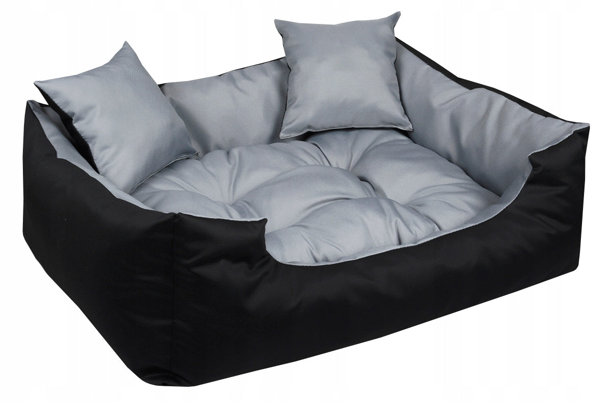 BED COUCH PLAYPEN 55x45 WATERPROOF 2x pillows GREY